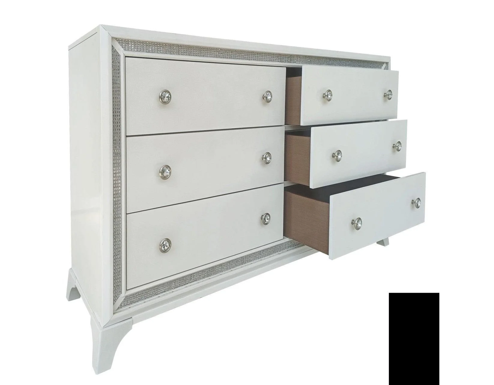Cassie Illuminating 4-Piece Glam King Bedroom Set - Image 25