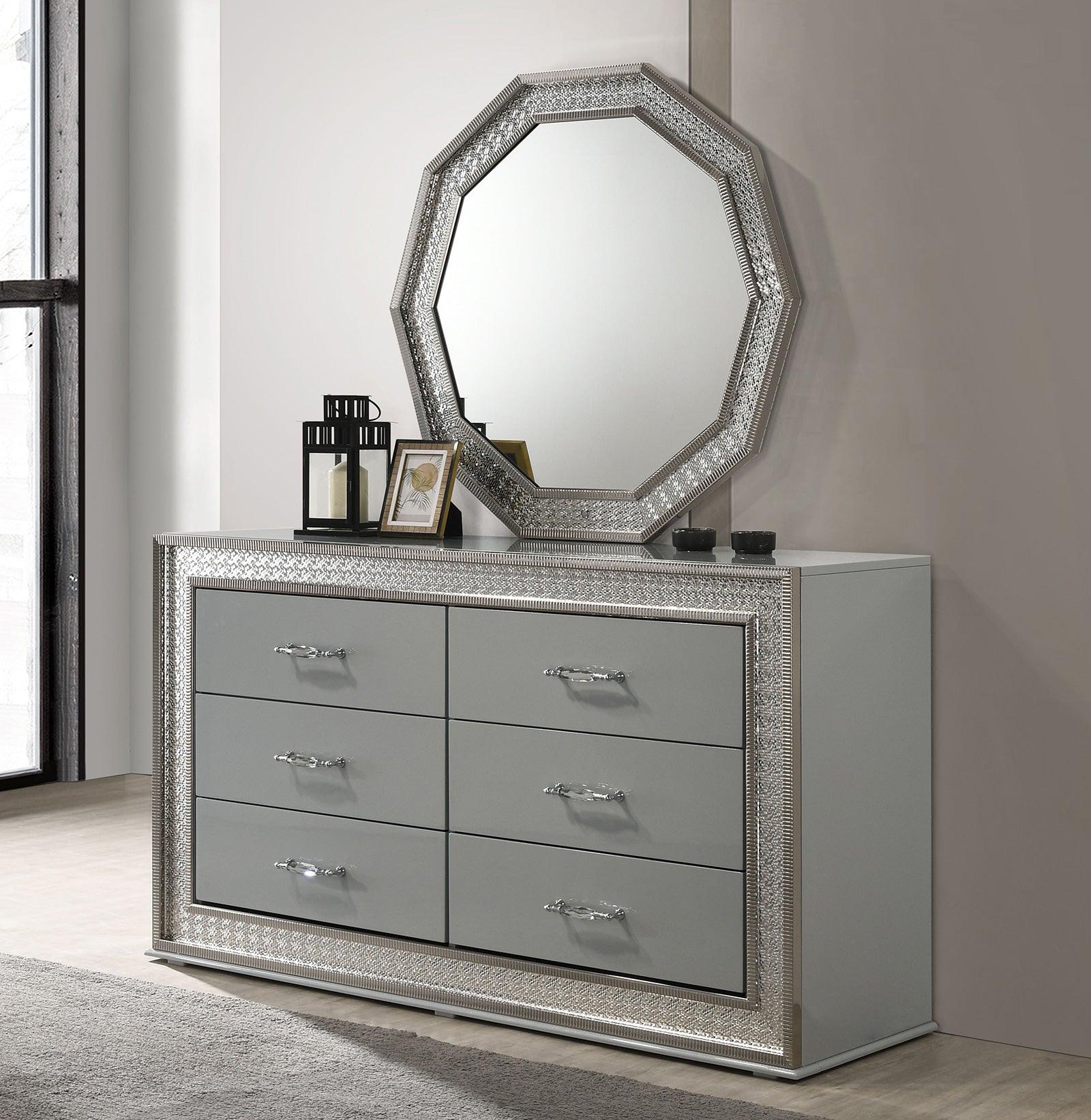 Cassiopeia Metallic Gray Dresser - Image 2