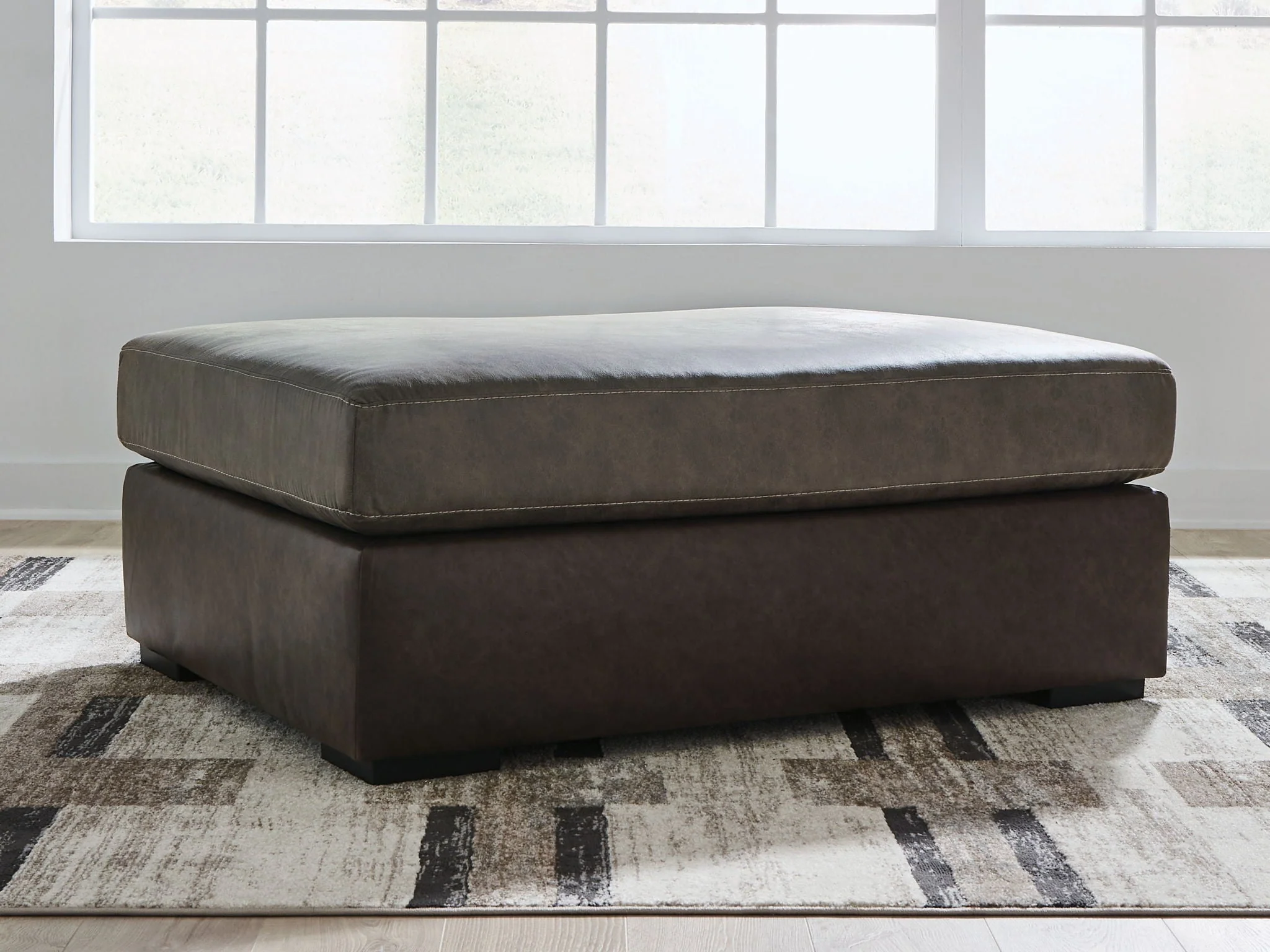 Castille Way Fossil Oversized Accent Ottoman - Image 2