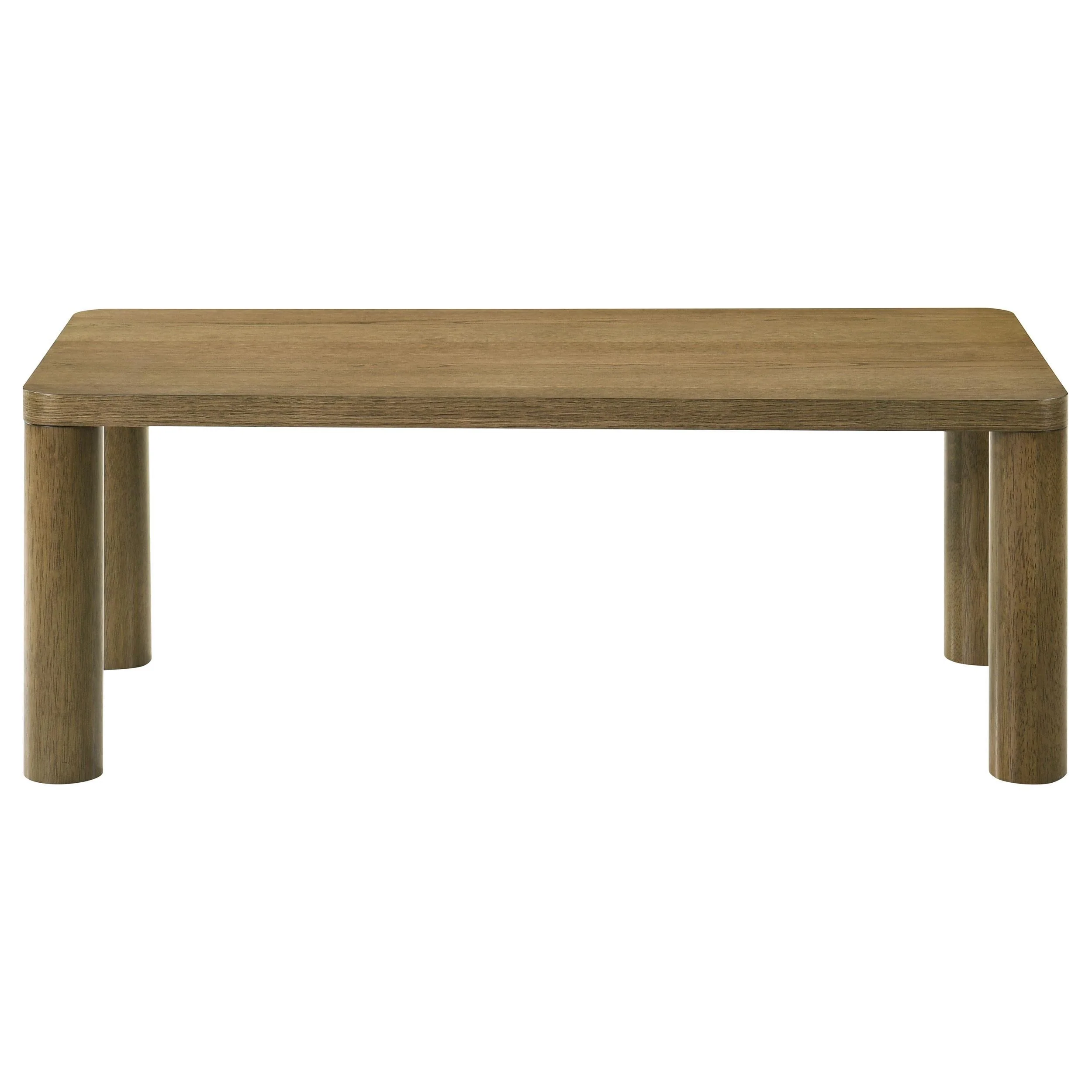 Castlewood Brown Oak 2-Piece Cocktail Coffee Table Set - Image 6