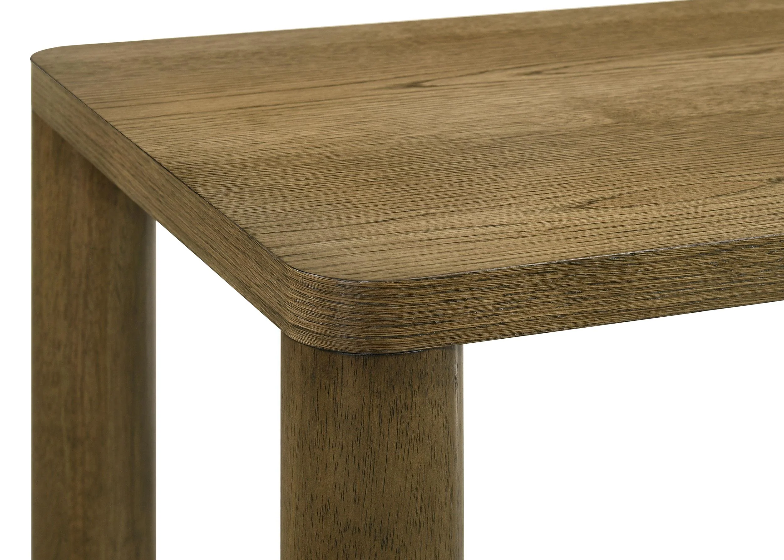 Castlewood Brown Oak 2-Piece Cocktail Coffee Table Set - Image 7