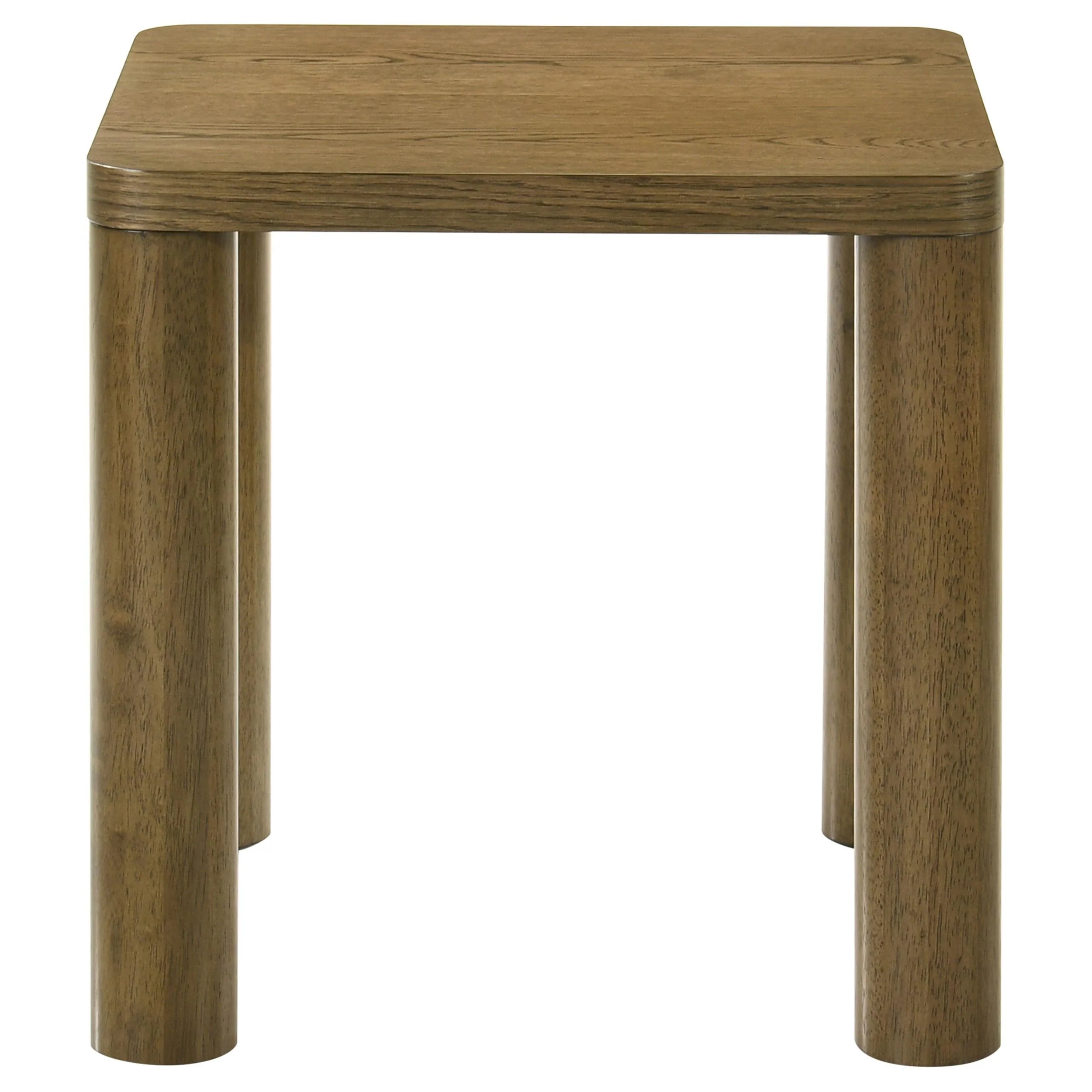 Castlewood Brown Oak Engineered Wood Accent Side End Table - Image 3