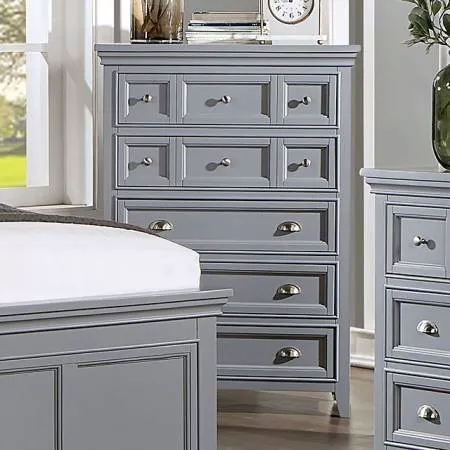 Castlile Gray 5-Piece Queen Bedroom Set - Image 6