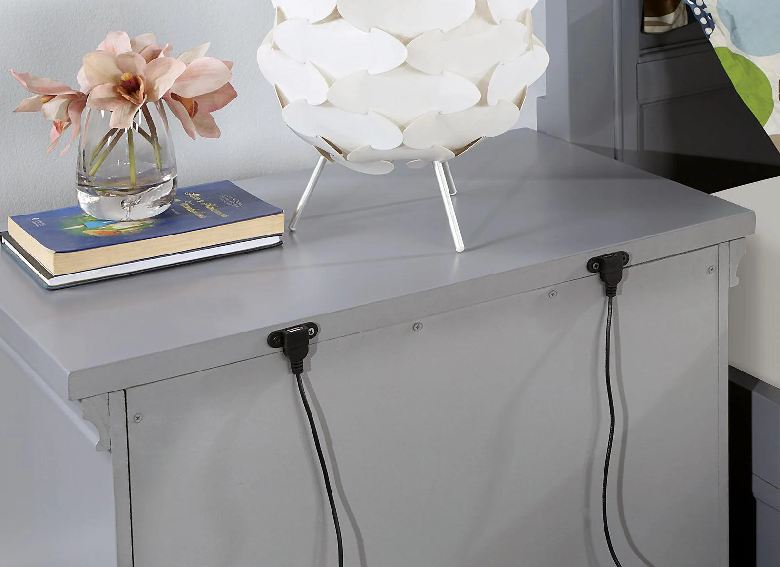 Castlile Gray Night Stand - Image 2