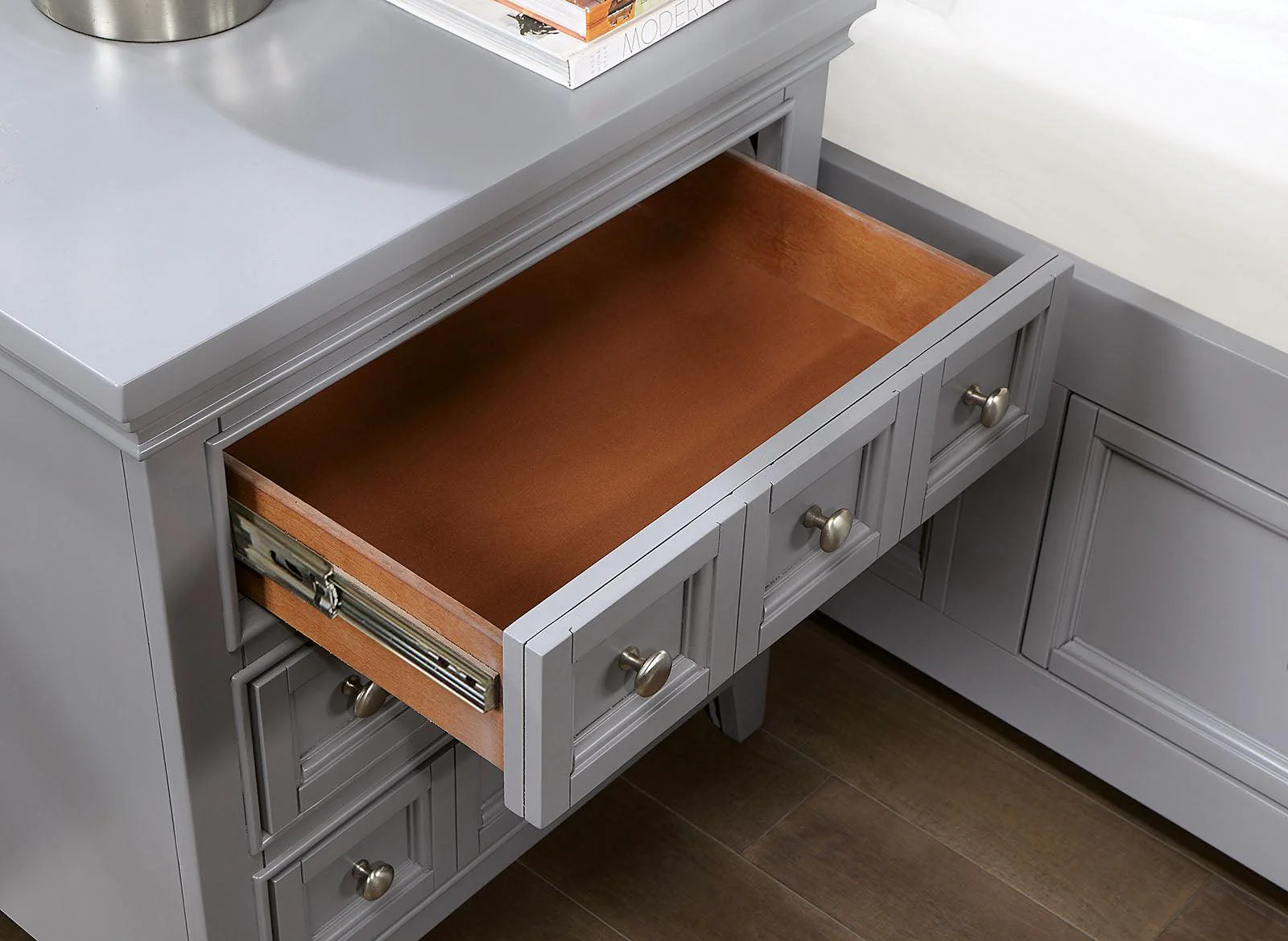 Castlile Gray Night Stand - Image 3