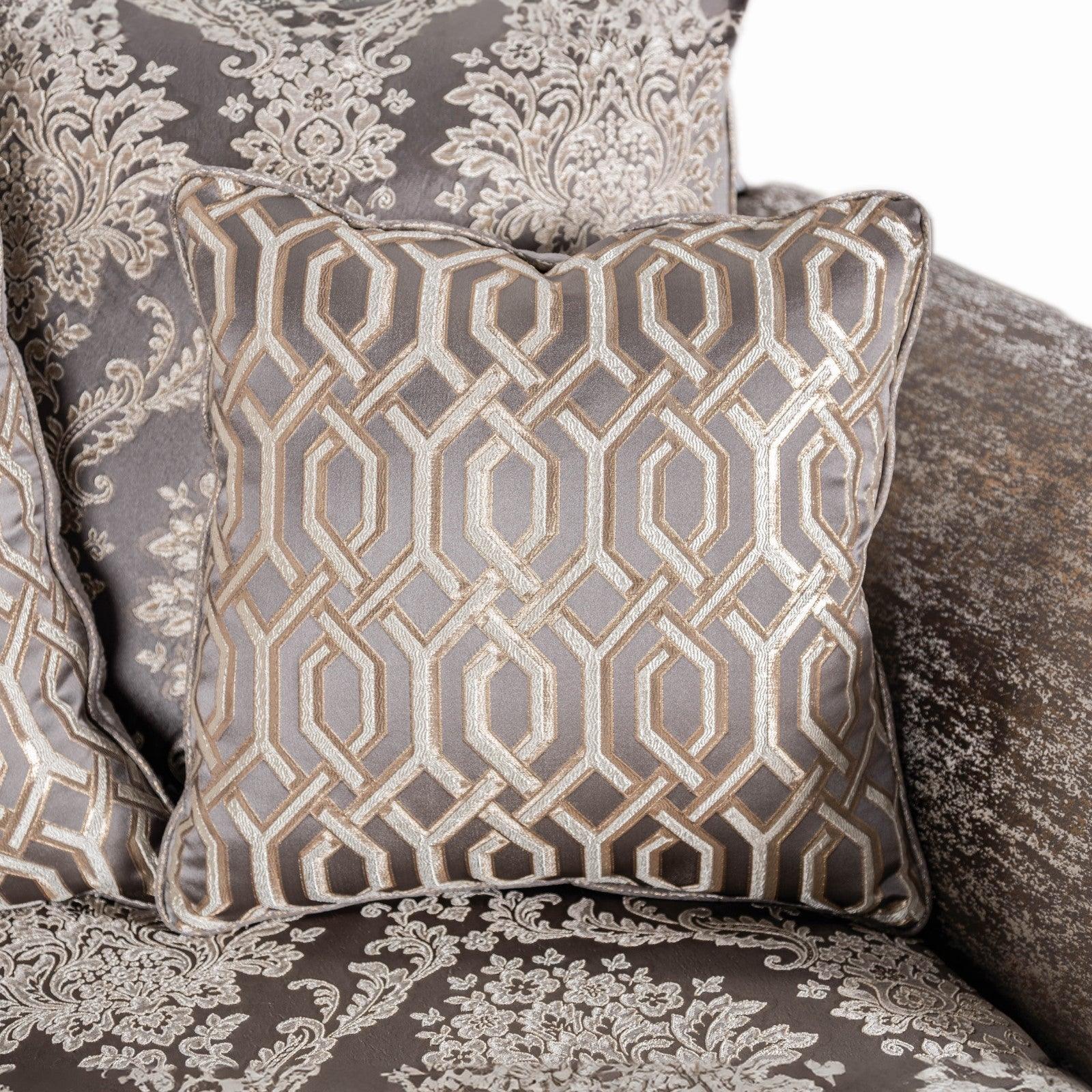Catalonia Beige/Dark Cherry Loveseat - Image 3