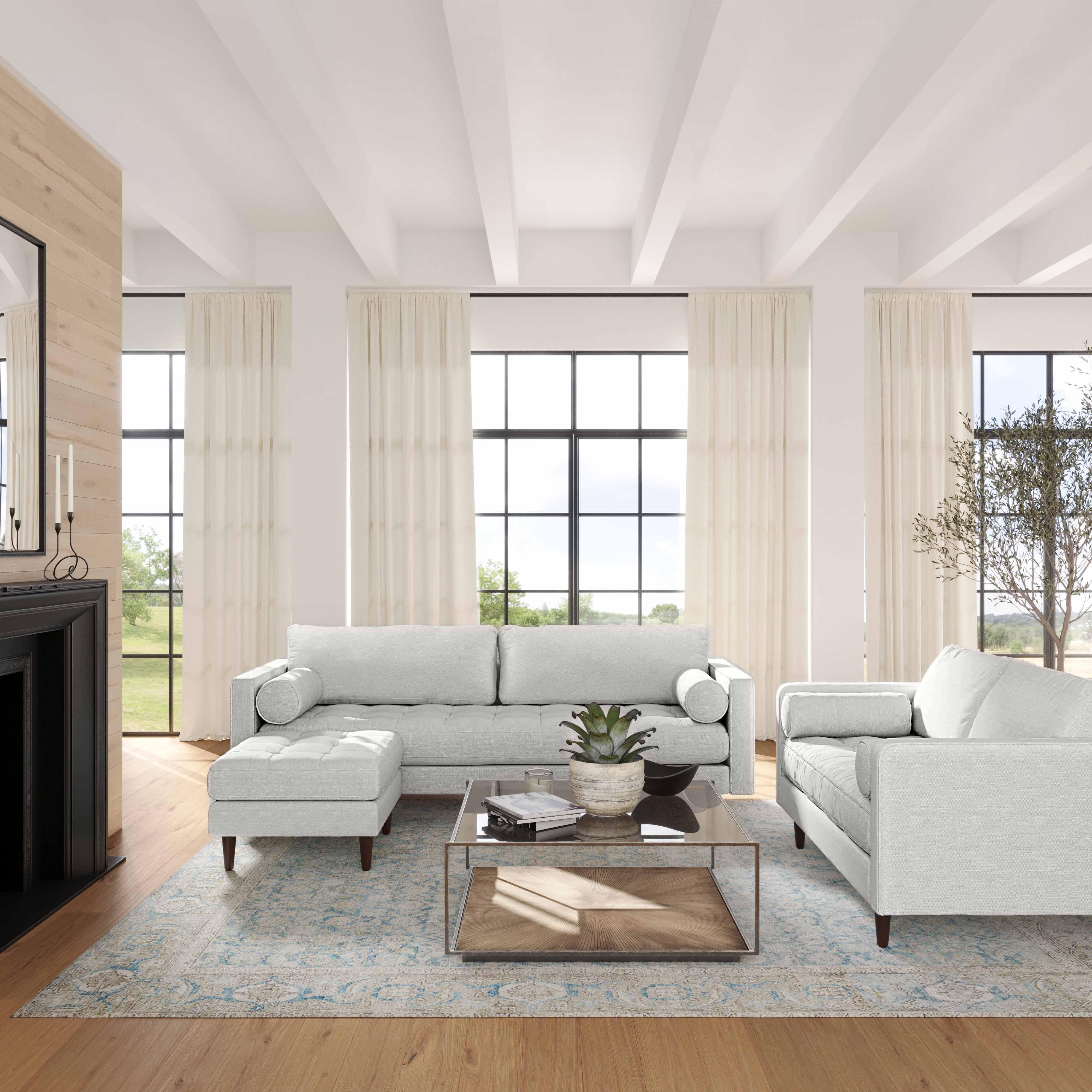 Cave Tweed Loveseat - Image 11