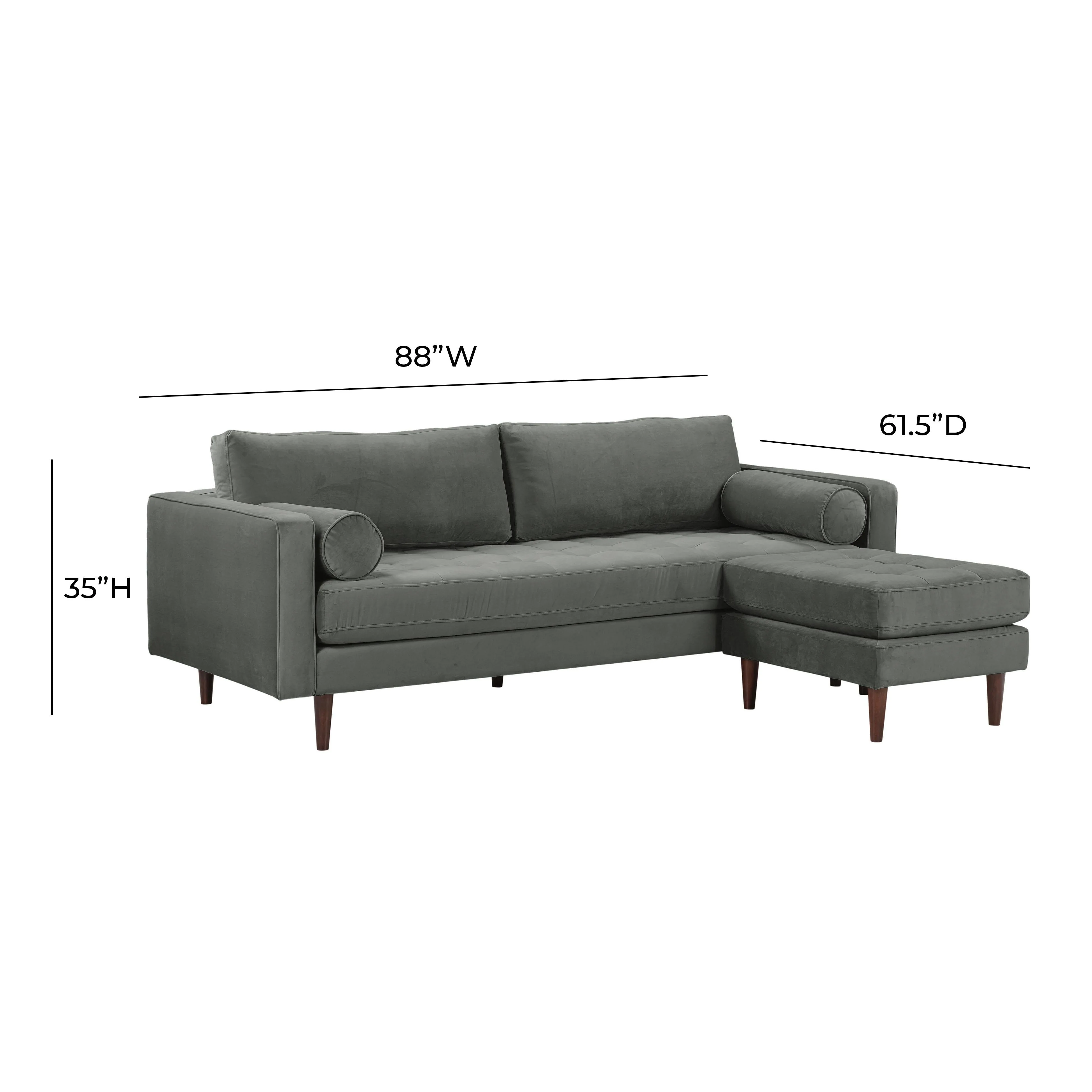 Cave Velvet Sectional - Image 14