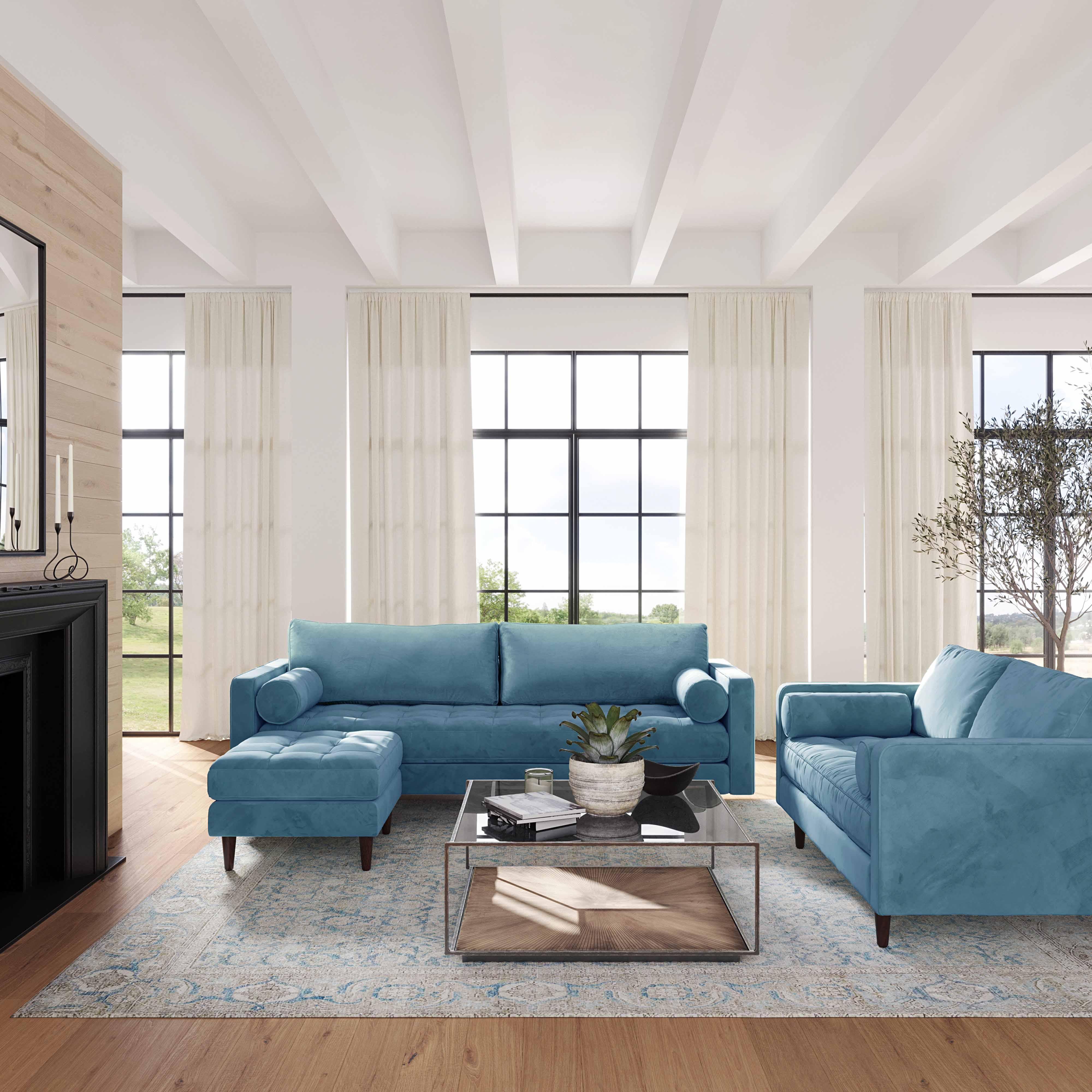 Cave Velvet Sectional - Image 2
