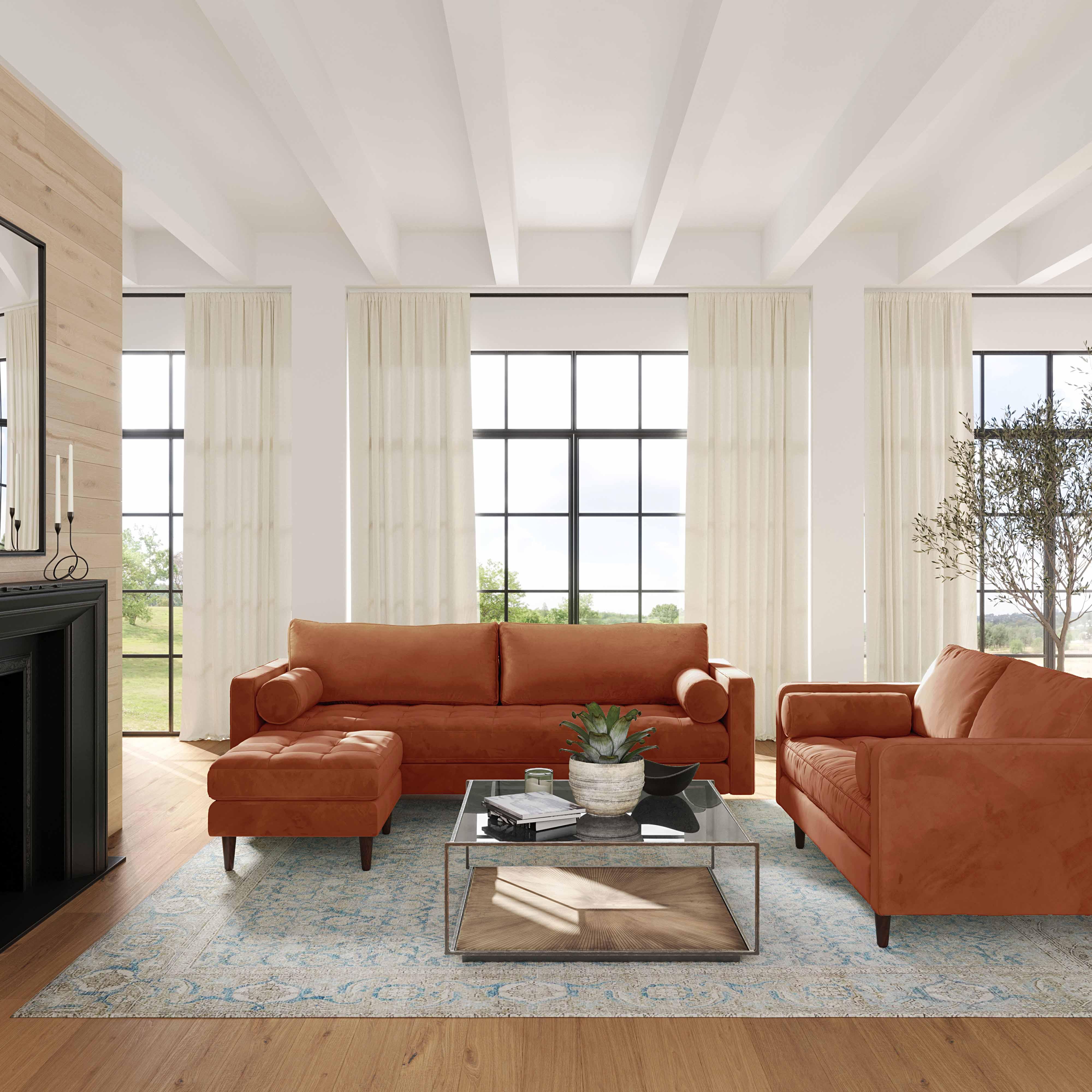 Cave Velvet Sofa - Image 23