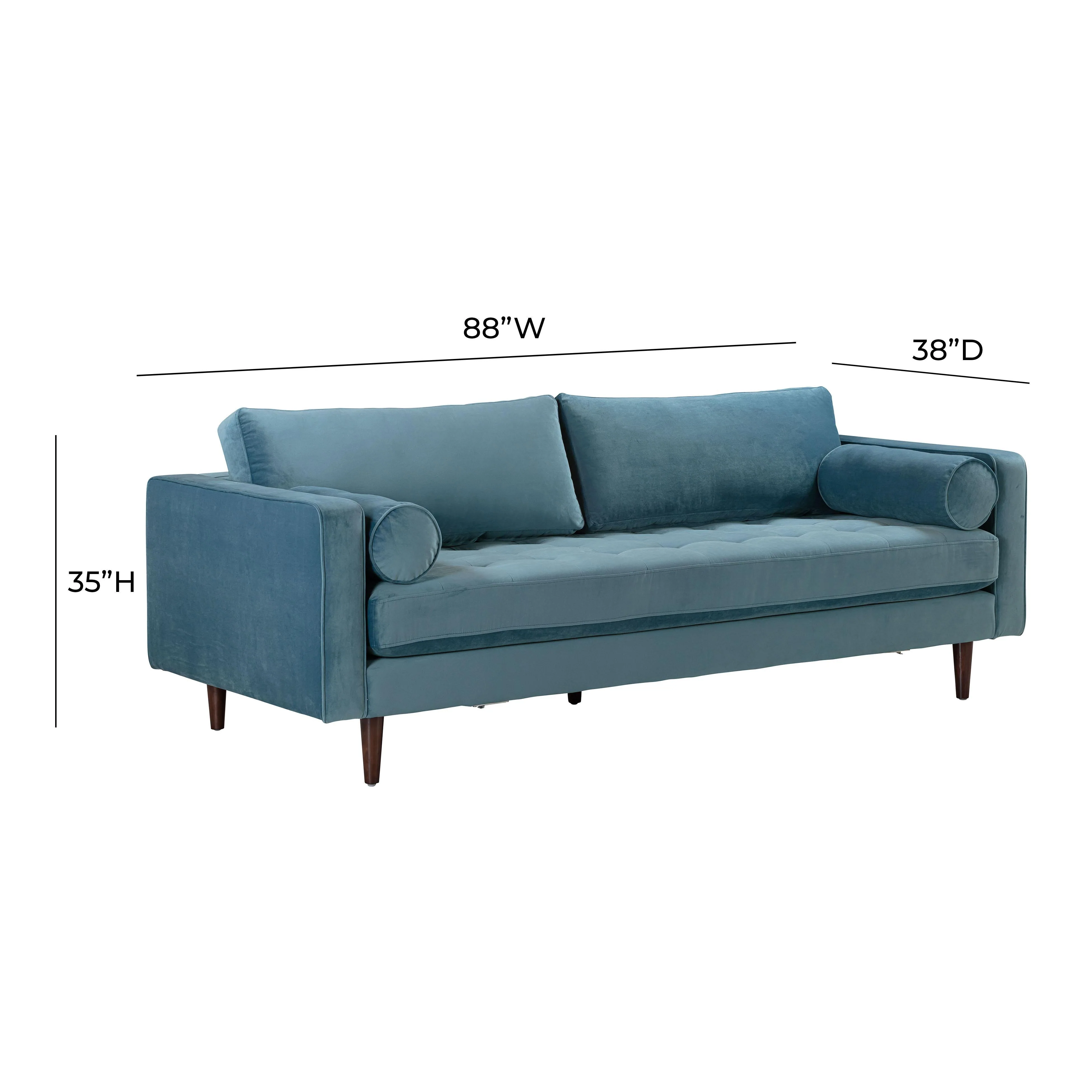Cave Velvet Sofa - Image 6
