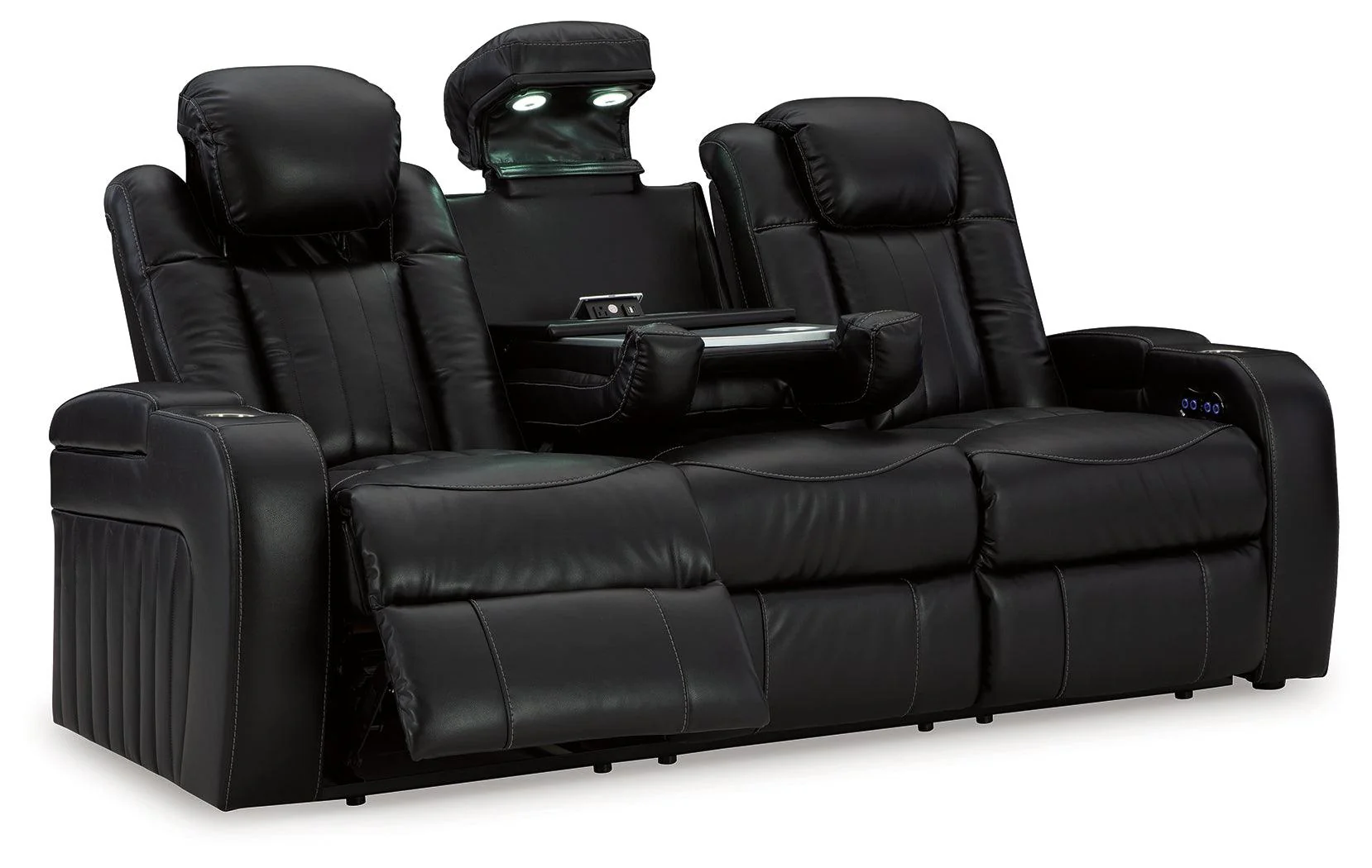 Caveman Den Midnight Dual Power Reclining Sofa - Image 3