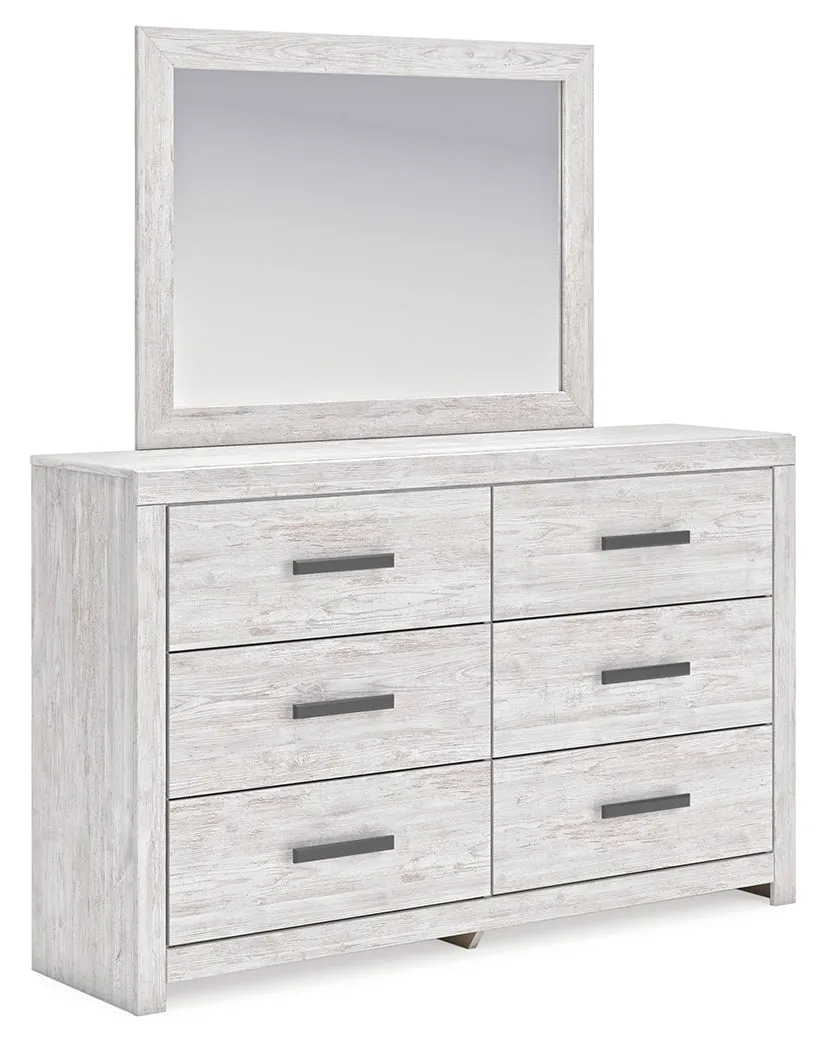 Cayboni Whitewash Bedroom Mirror - Image 3