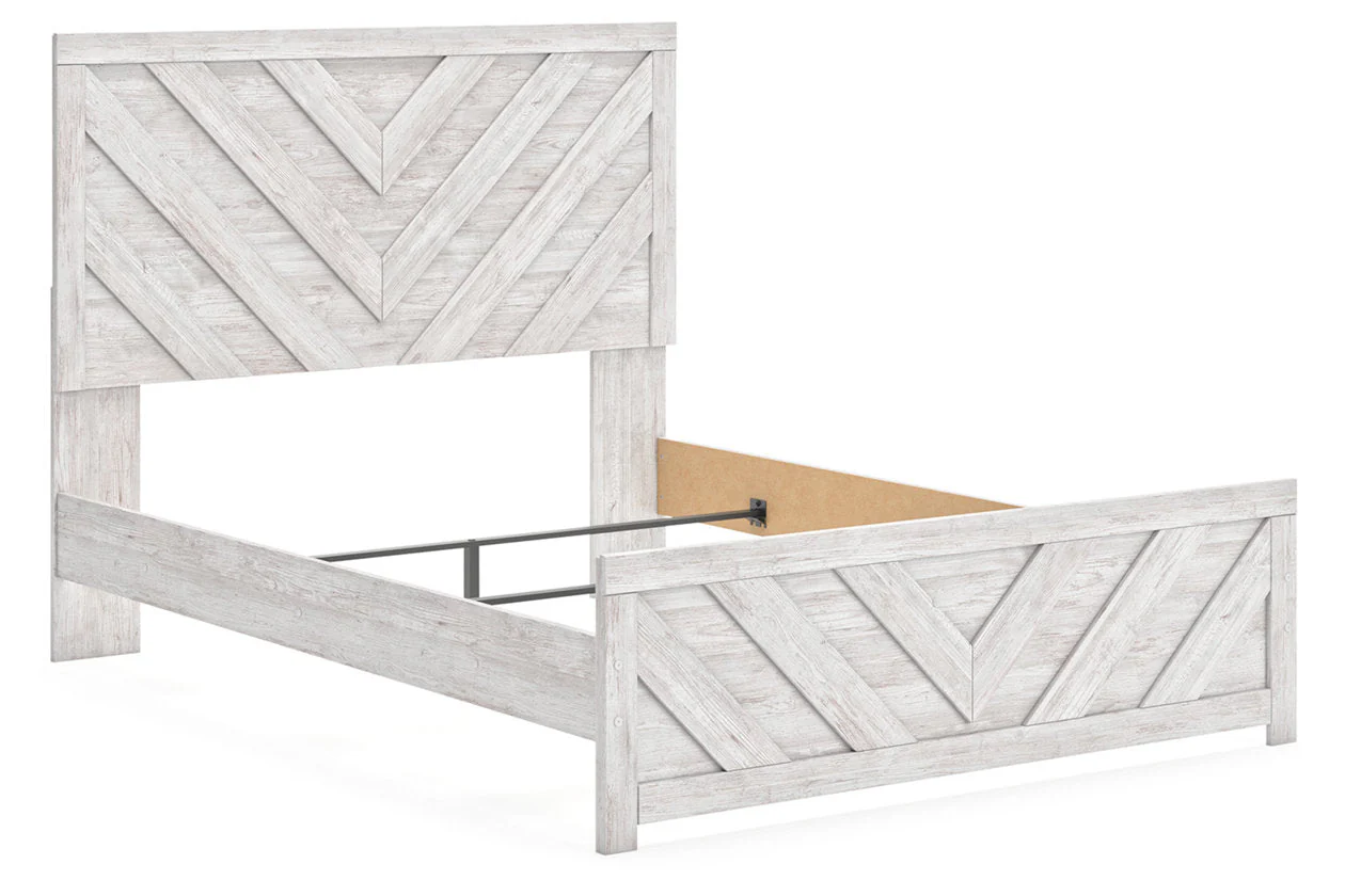 Cayboni Whitewash Panel Bedroom Set - Image 5