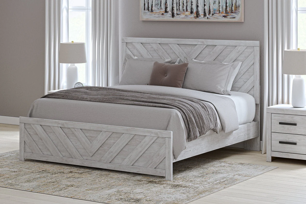 Cayboni Whitewash Panel Bedroom Set - Image 6