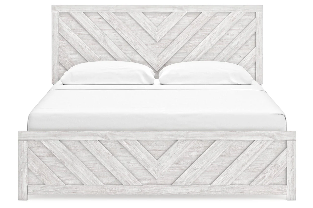 Cayboni Whitewash Panel Bedroom Set - Image 7