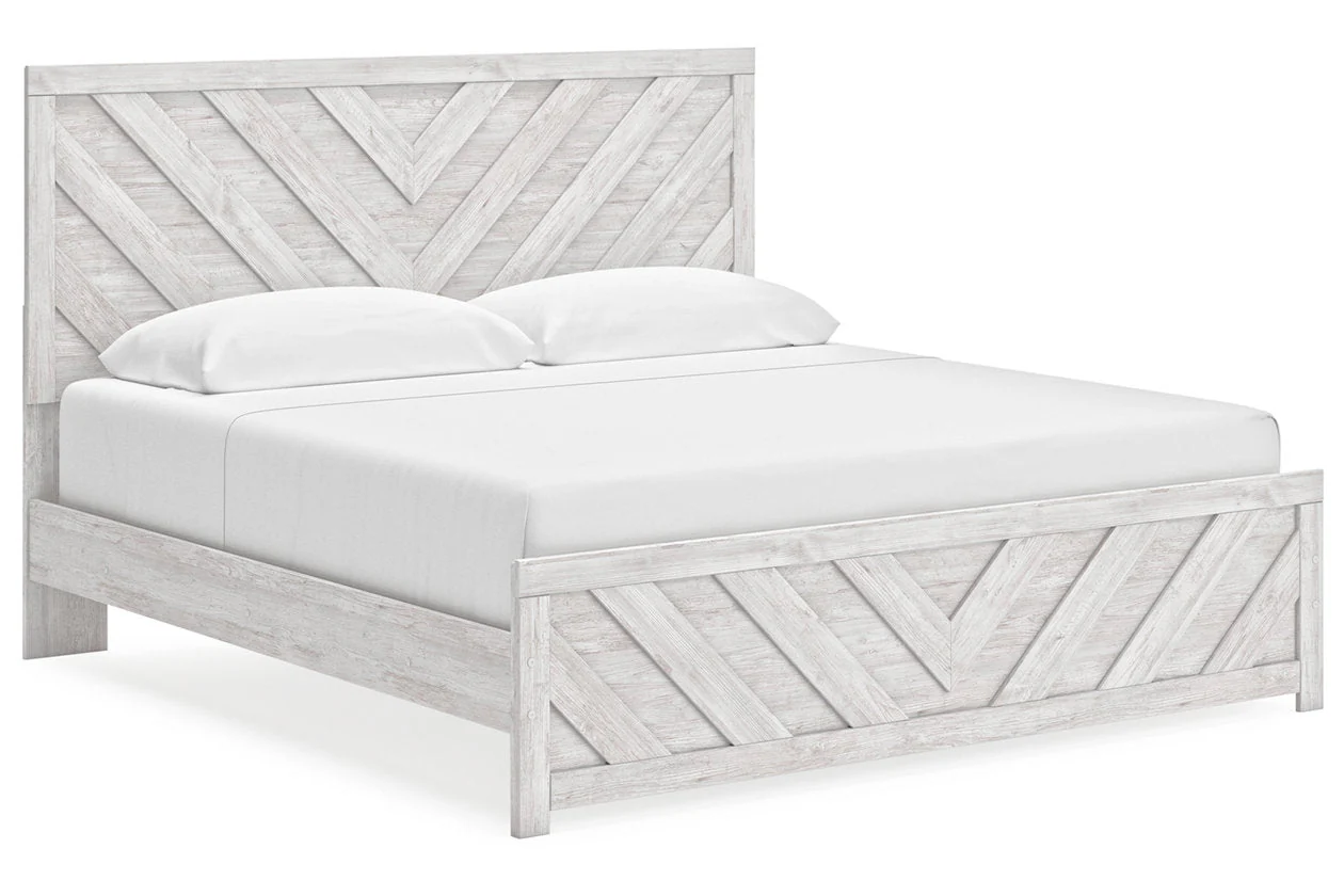 Cayboni Whitewash Panel Bedroom Set - Image 8