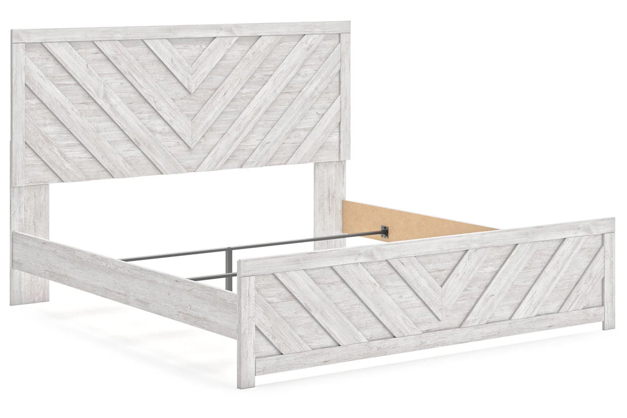 Cayboni Whitewash Panel Bedroom Set - Image 9