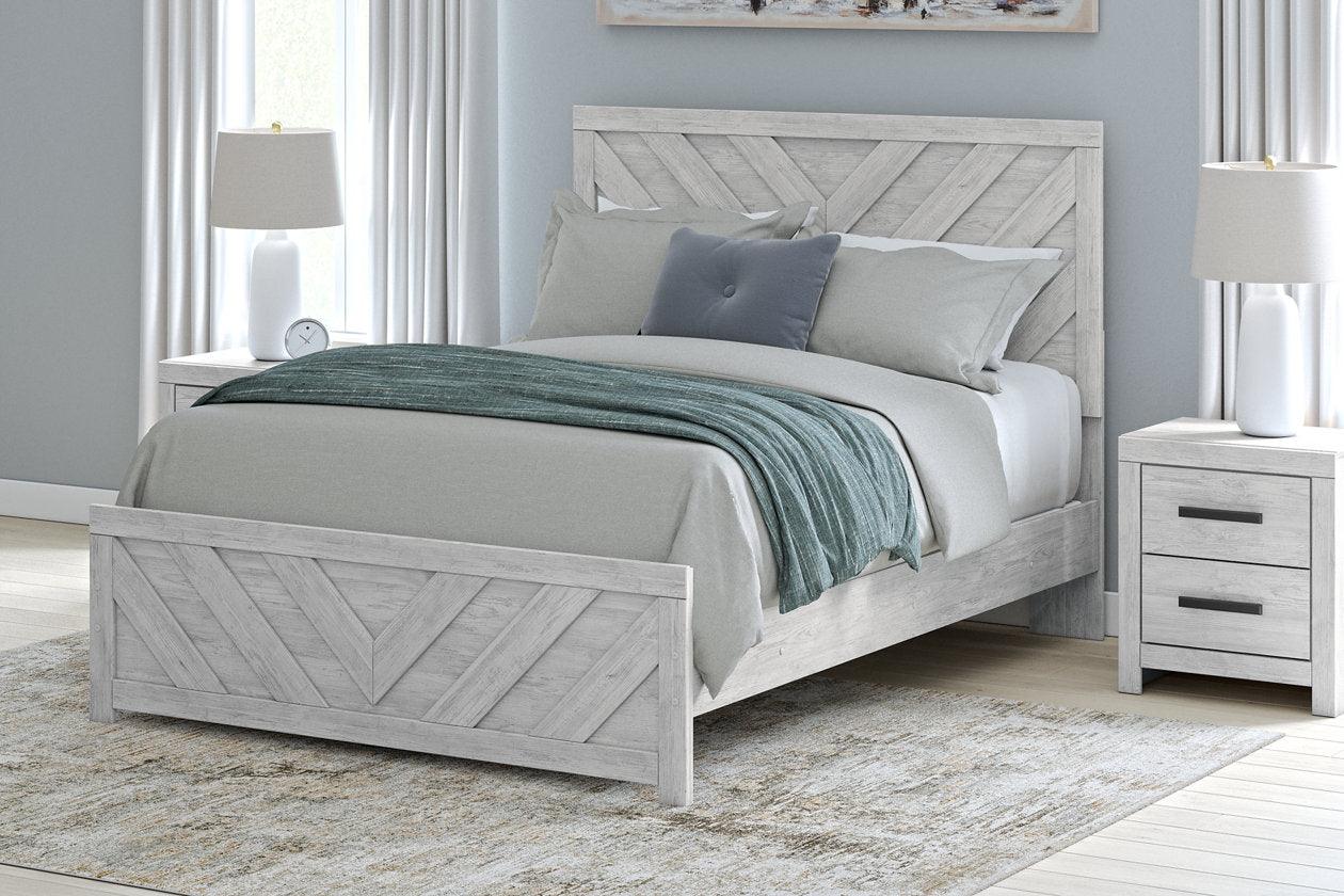 Cayboni Whitewash Queen Panel Bed - Image 2