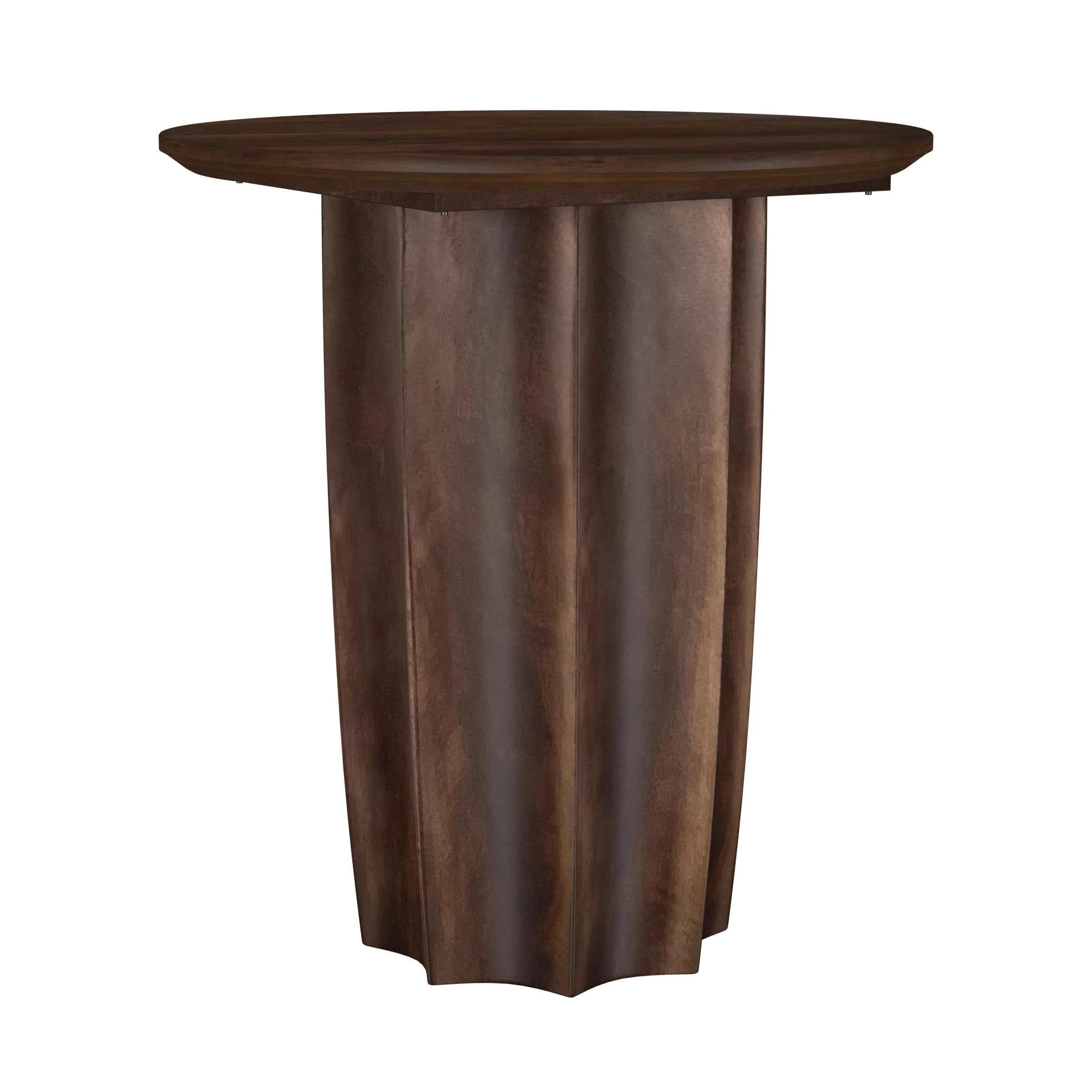 Cayenne Walnut Solid Mango Wood Accent Side End Table - Image 2