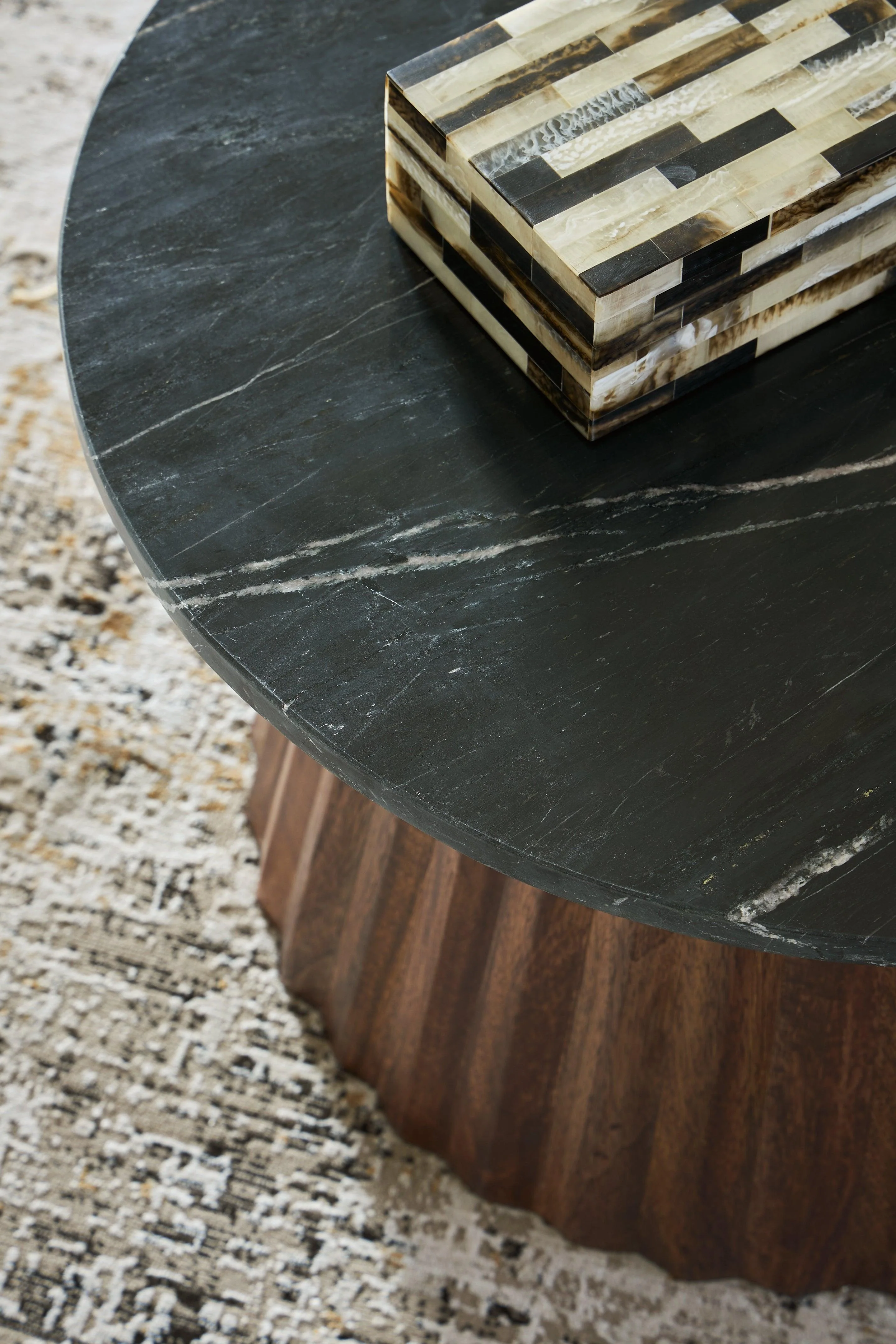 Ceilby Black/Brown Accent Coffee Table - Image 2