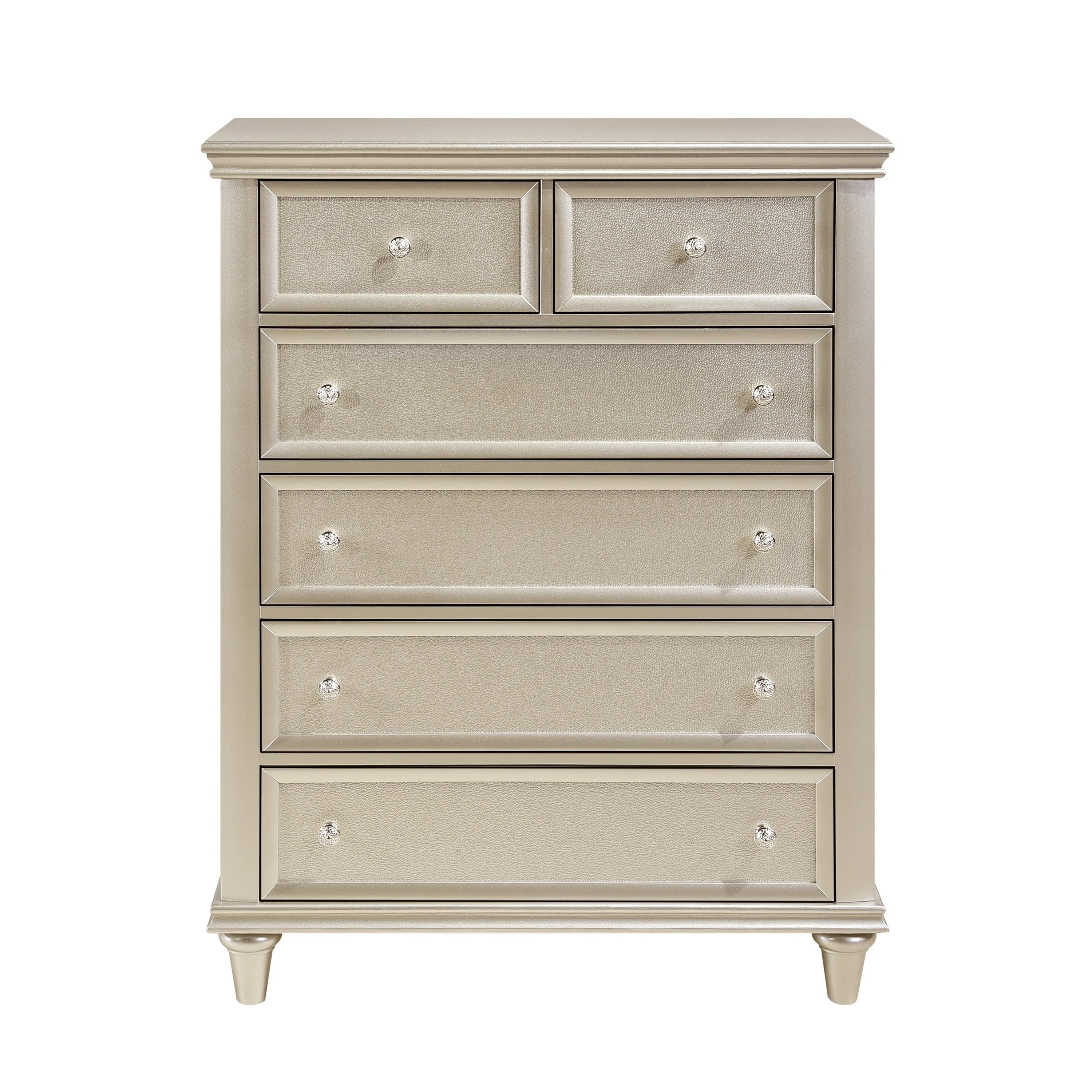 Celandine Silver Upholstered Panel Bedroom Set - Image 12
