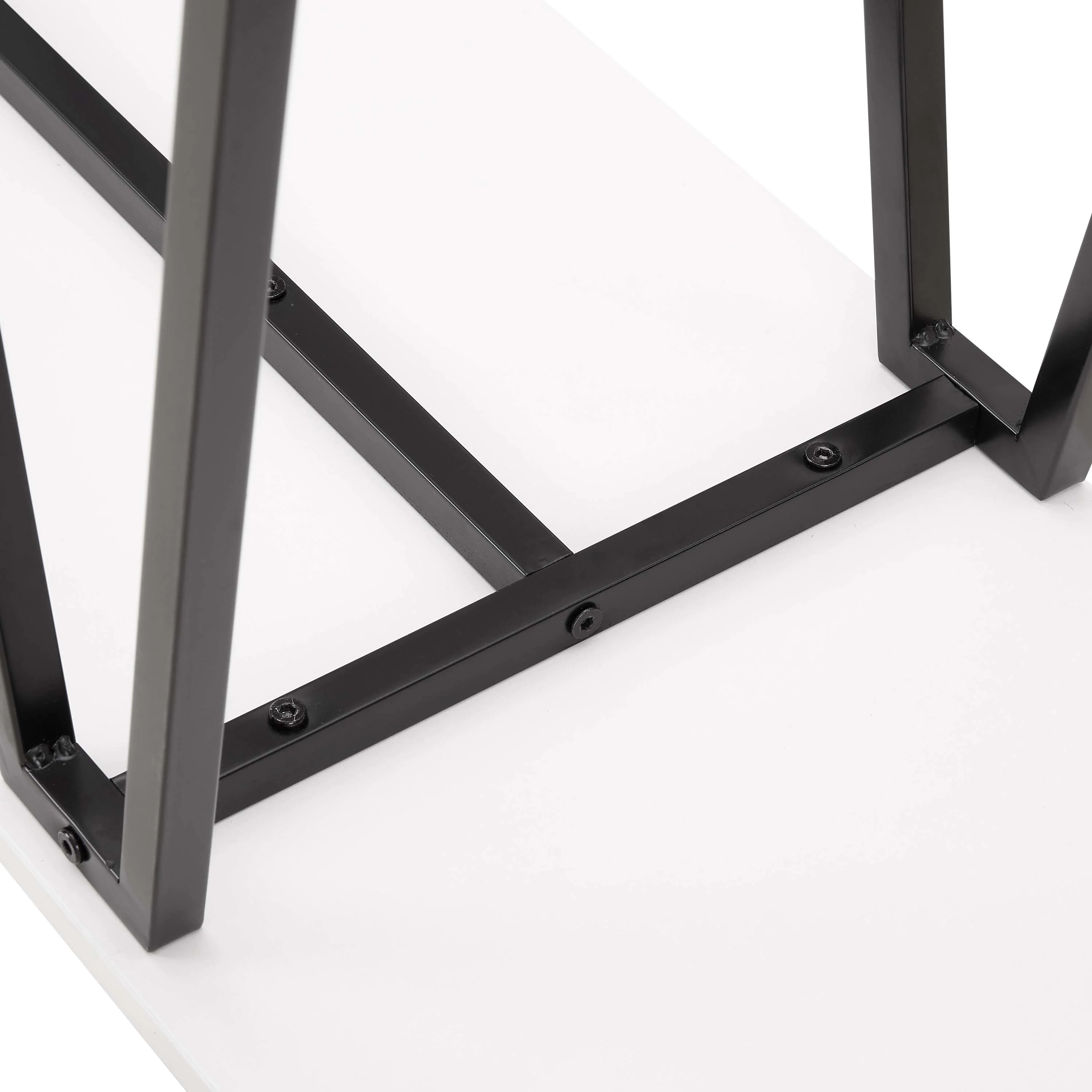 Celine Side Table Console in White - Image 6
