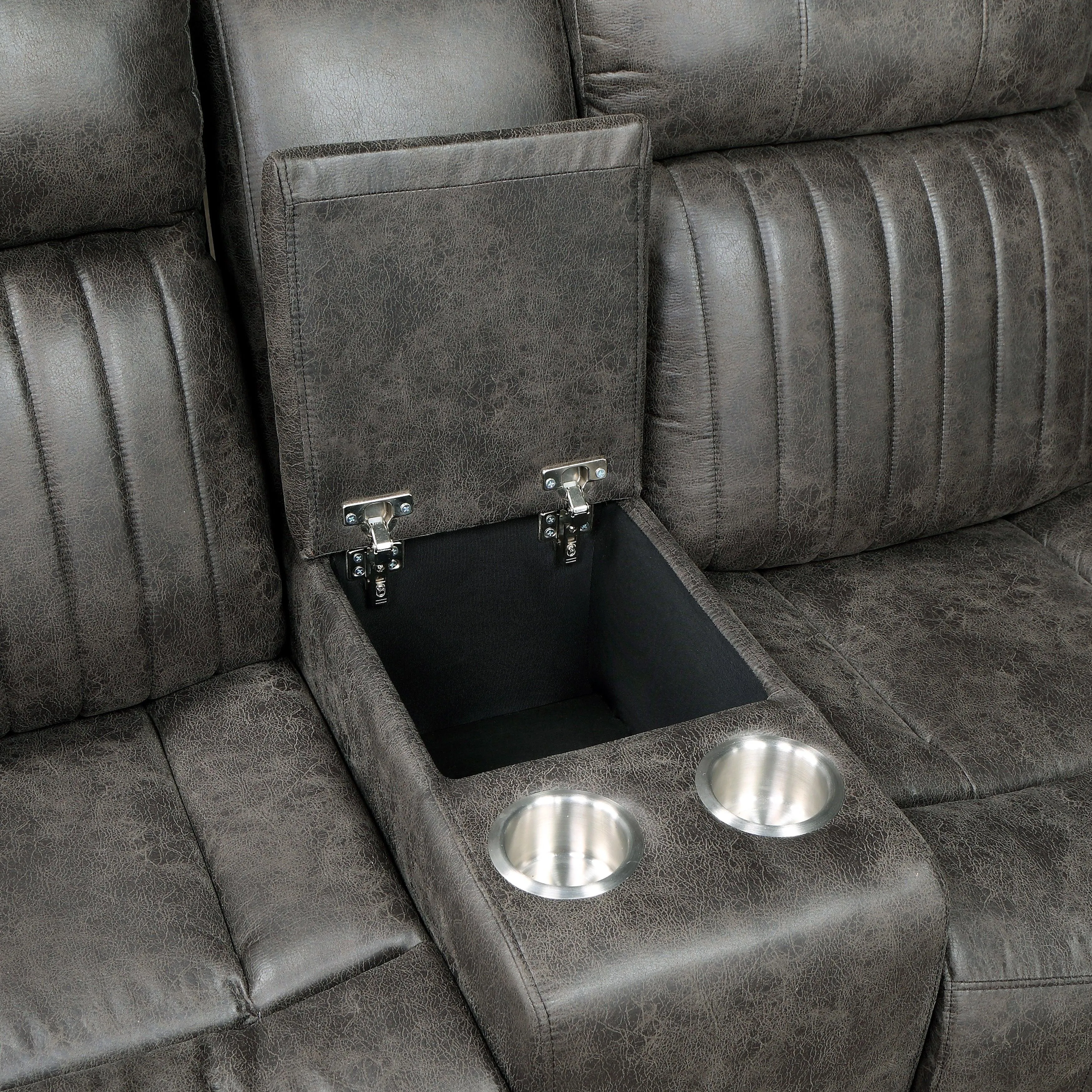 Centeroak Brownish Gray Reclining Sectional - Image 7