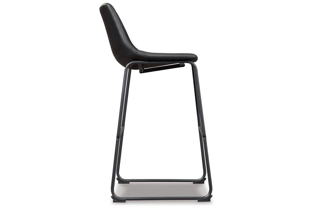 Centiar Black Pub Height Barstool, Set of 2 - Image 5