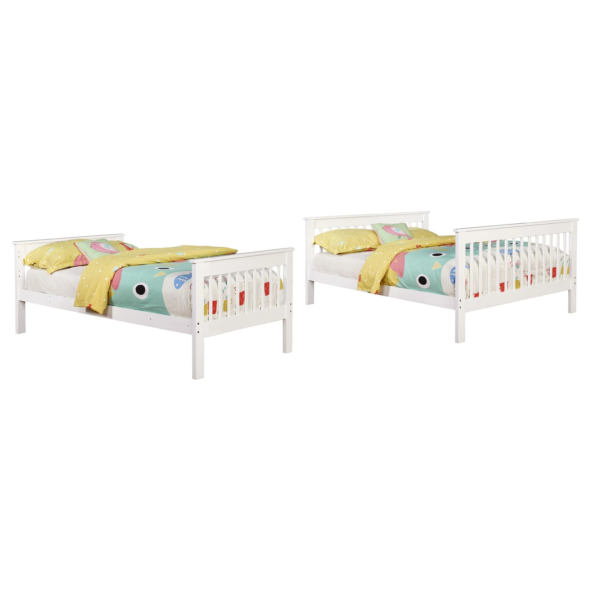 Chapman White Wood Twin Over Full Bunk Bed - Image 2