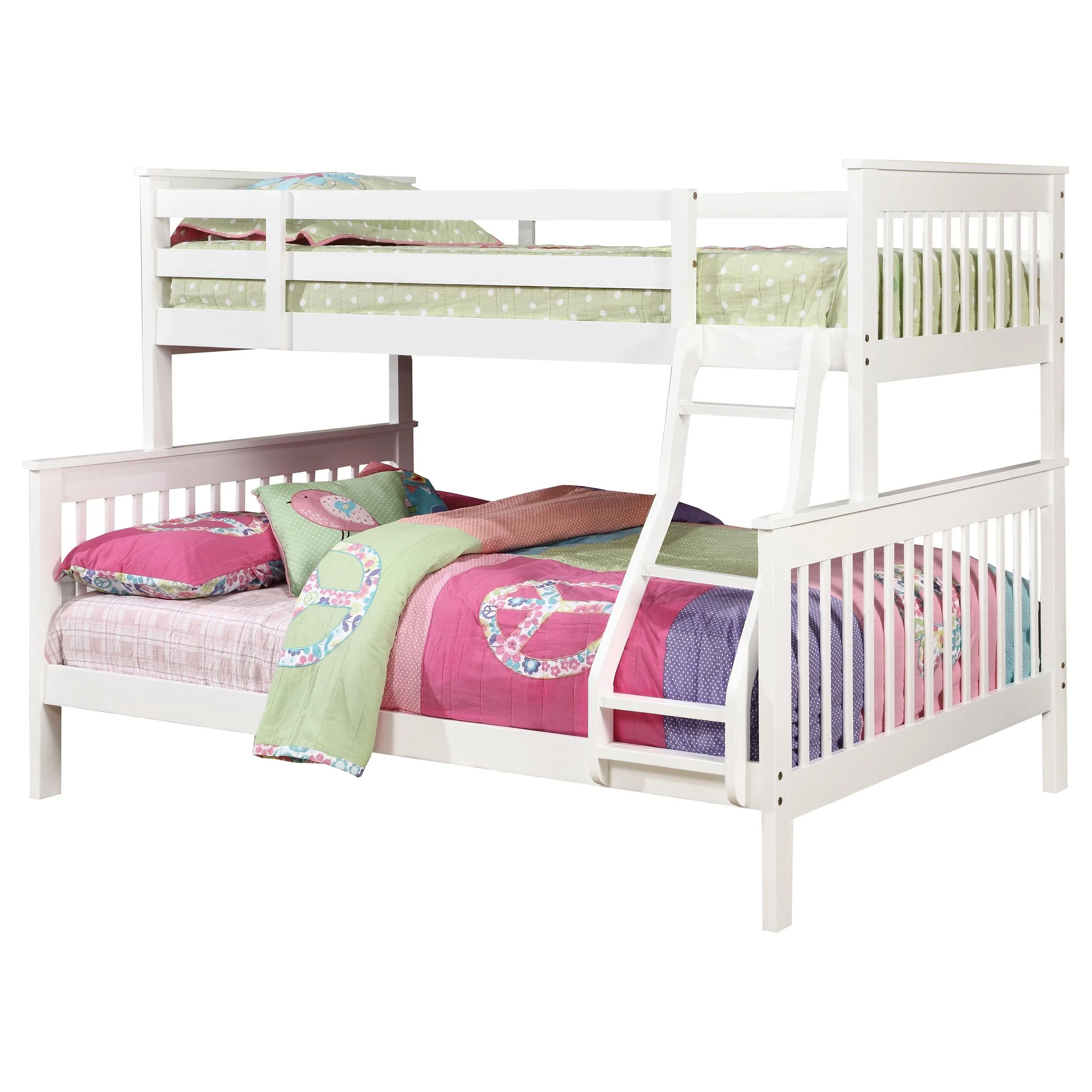 Chapman White Wood Twin Over Full Bunk Bed - Image 5