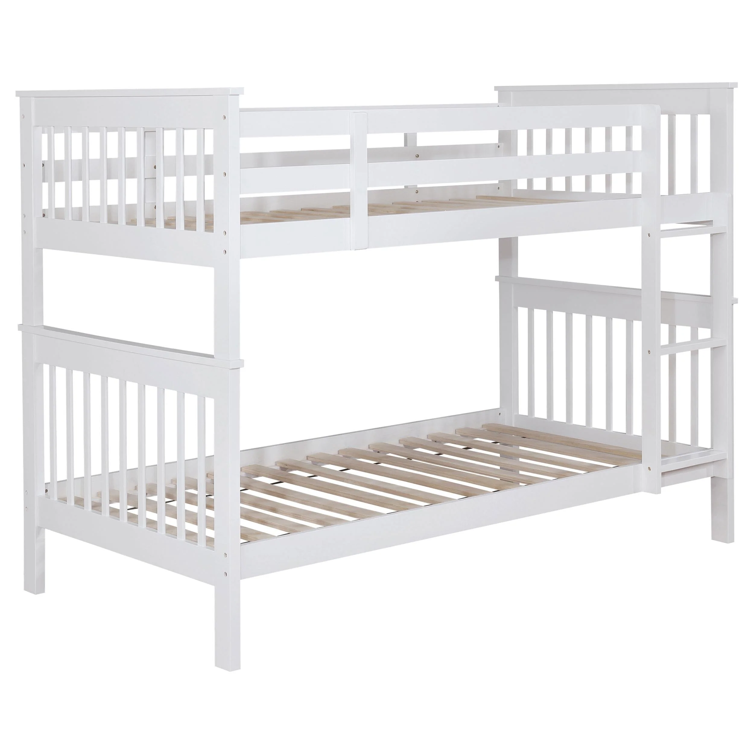 Chapman White Wood Twin over Twin Bunk Bed - Image 4