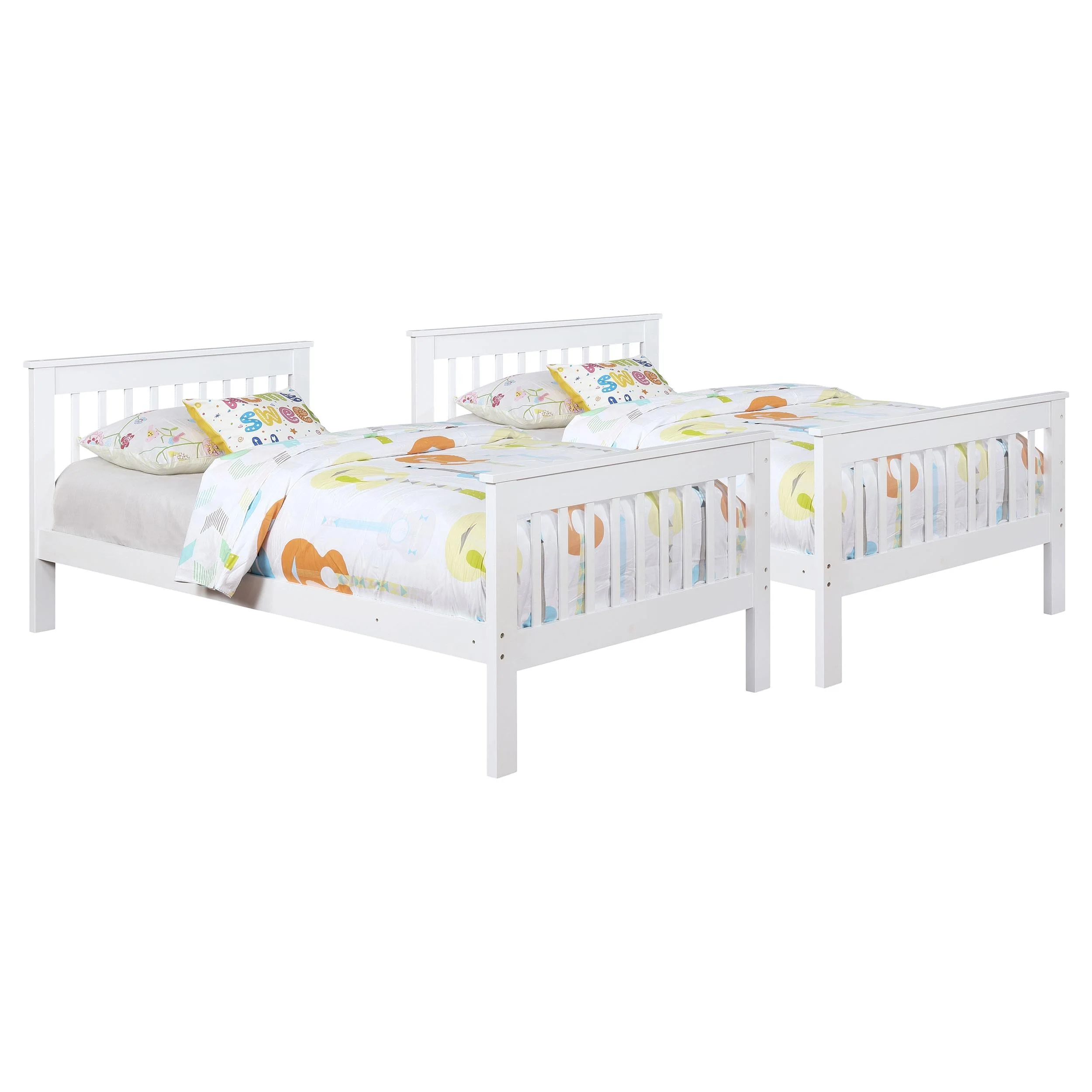 Chapman White Wood Twin over Twin Bunk Bed - Image 5
