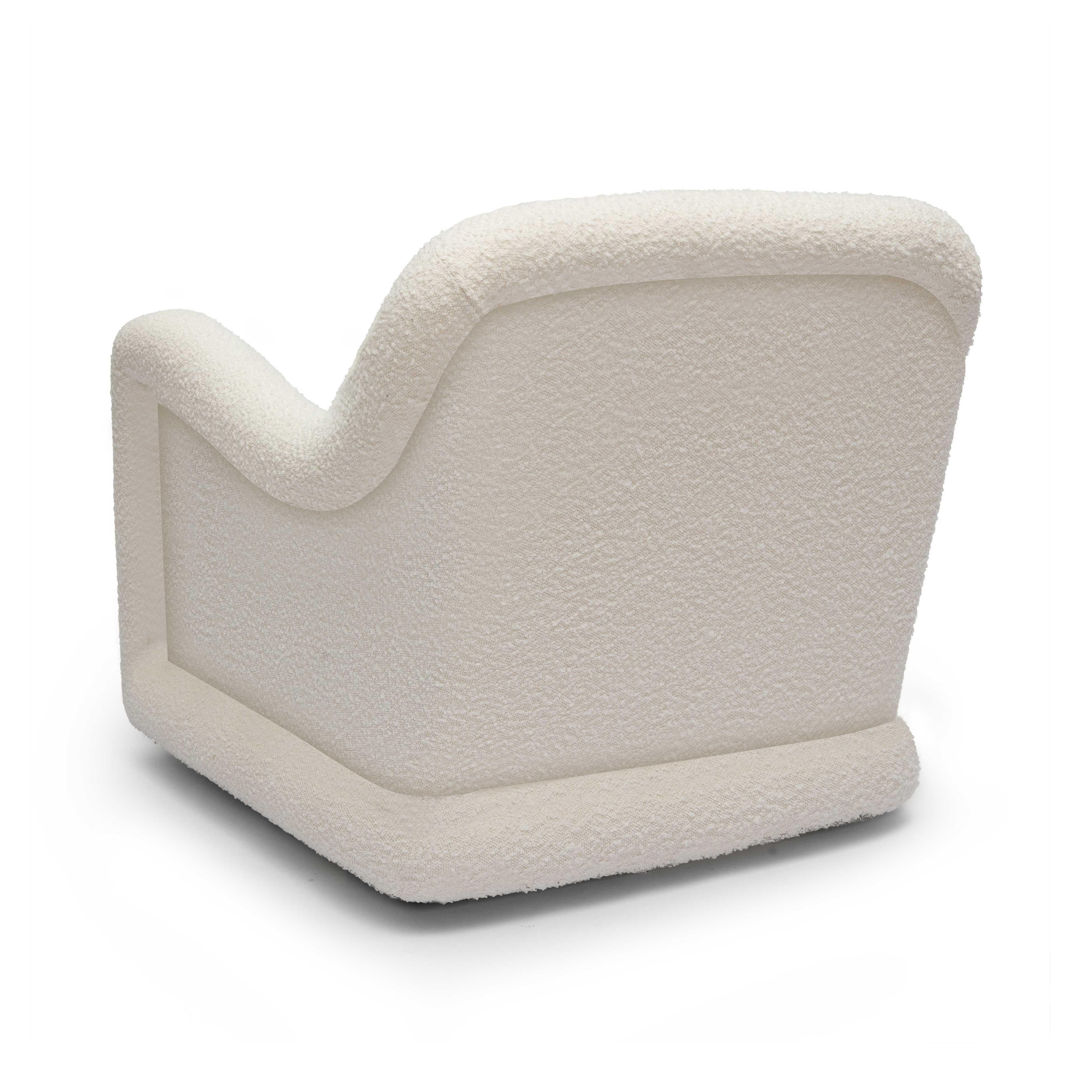 Charli Boucle Swivel Chair - Image 4