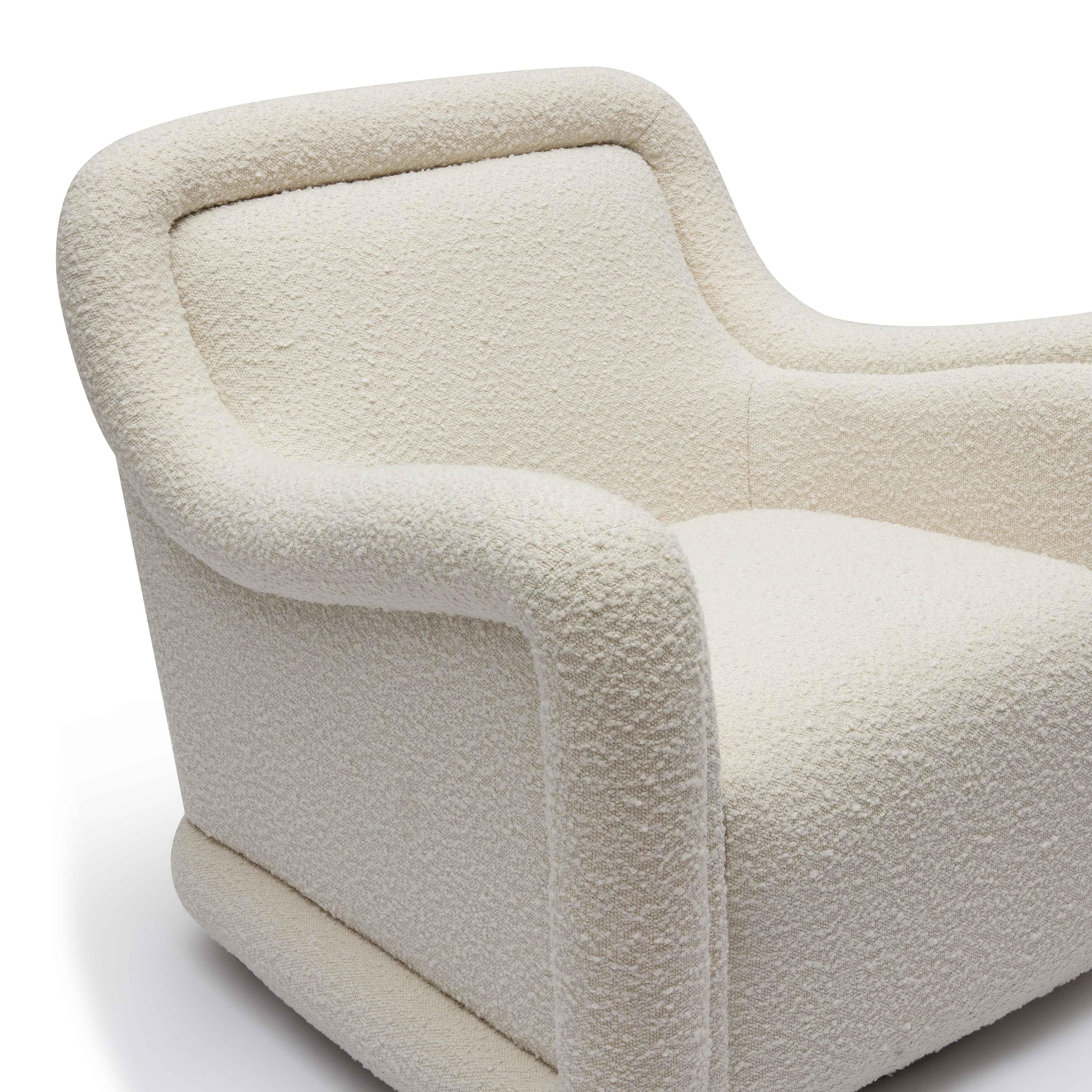 Charli Boucle Swivel Chair - Image 5