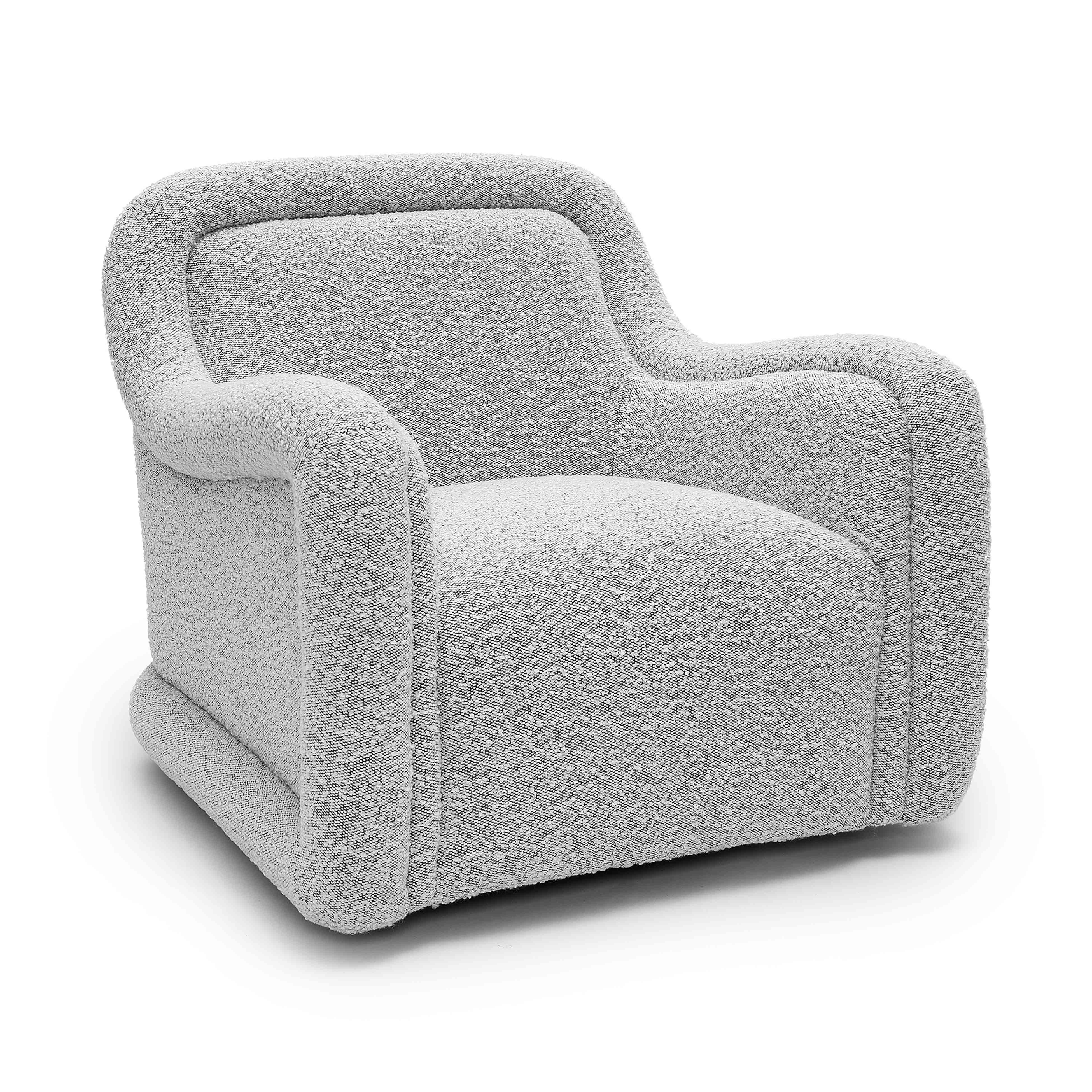 Charli Boucle Swivel Chair - Image 8