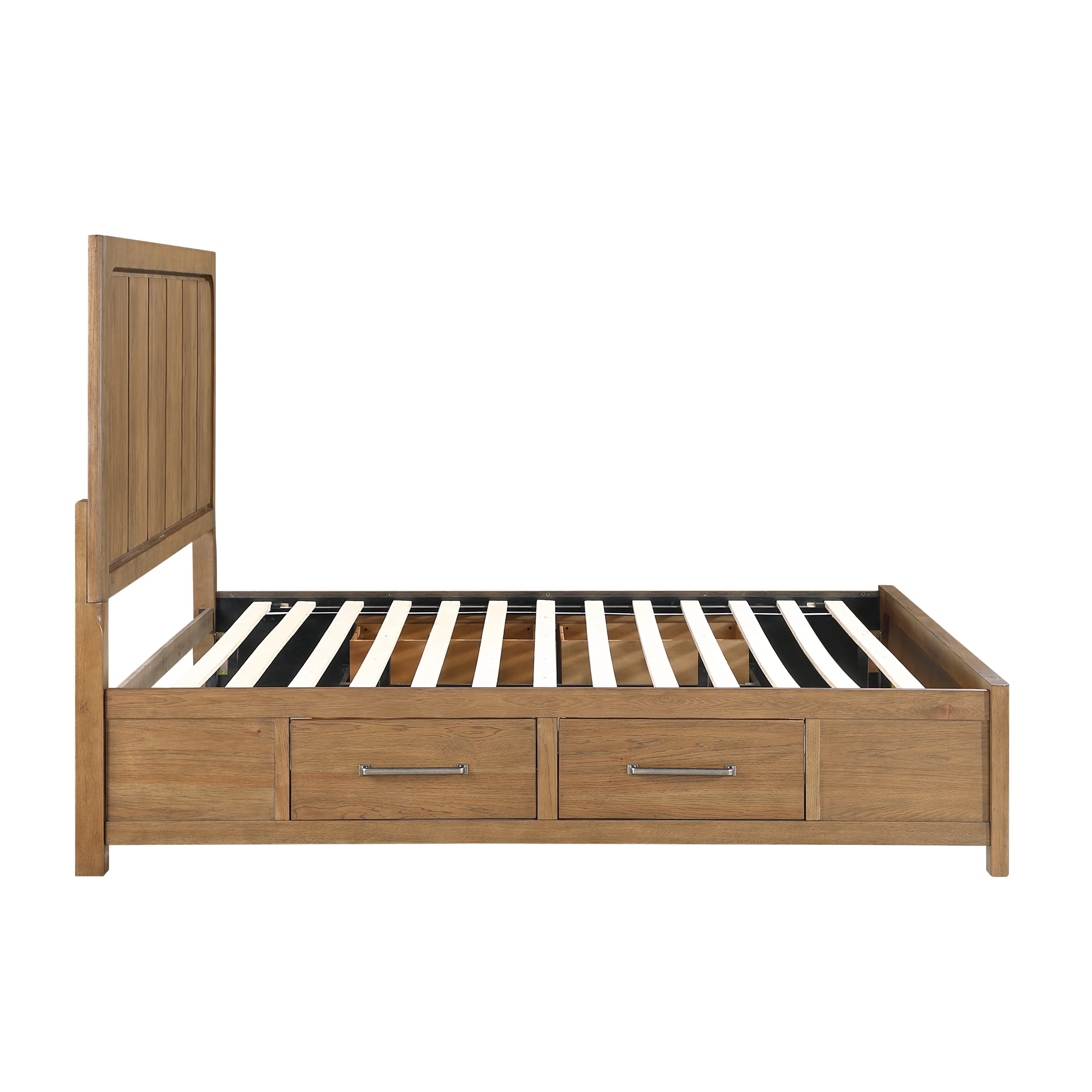 Charlotte Light Brown California King Storage Platform Bed - Image 5