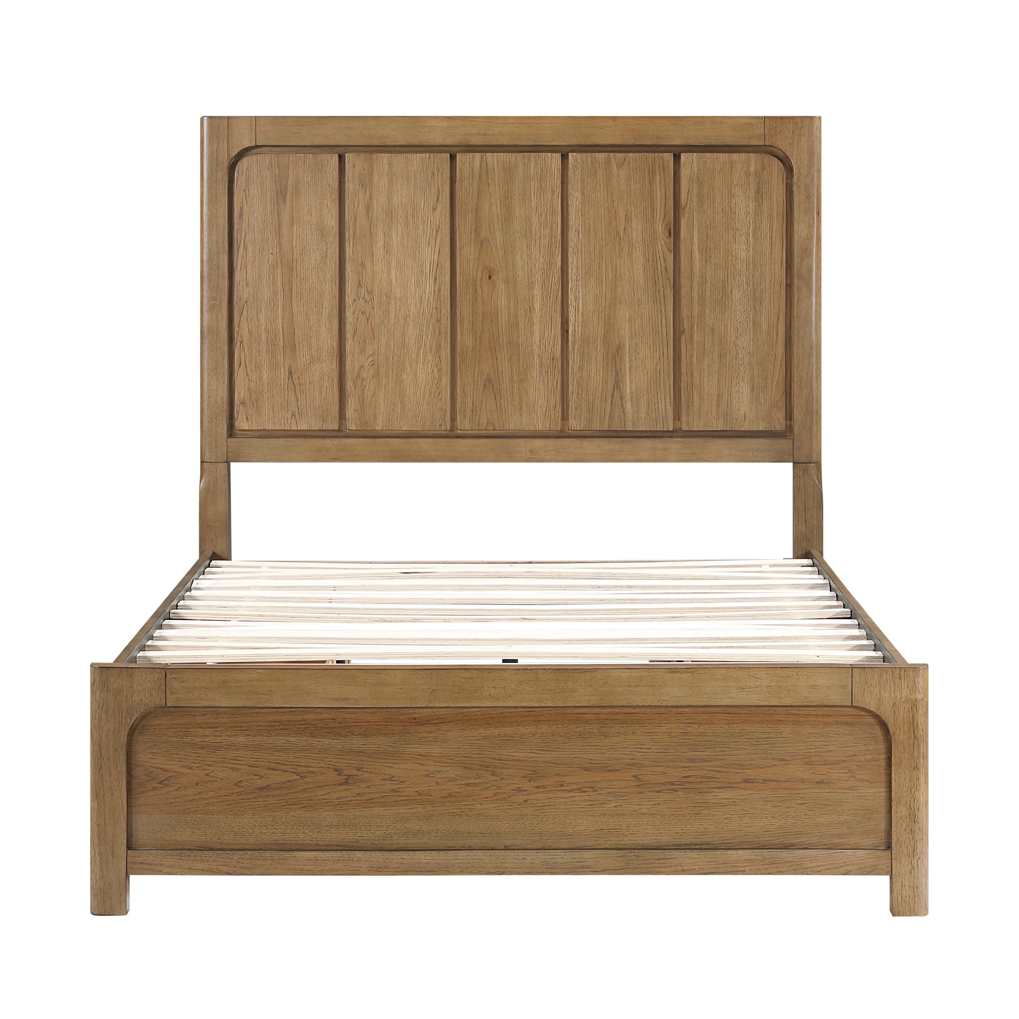 Charlotte Light Brown Queen Storage Platform Bed - Image 2