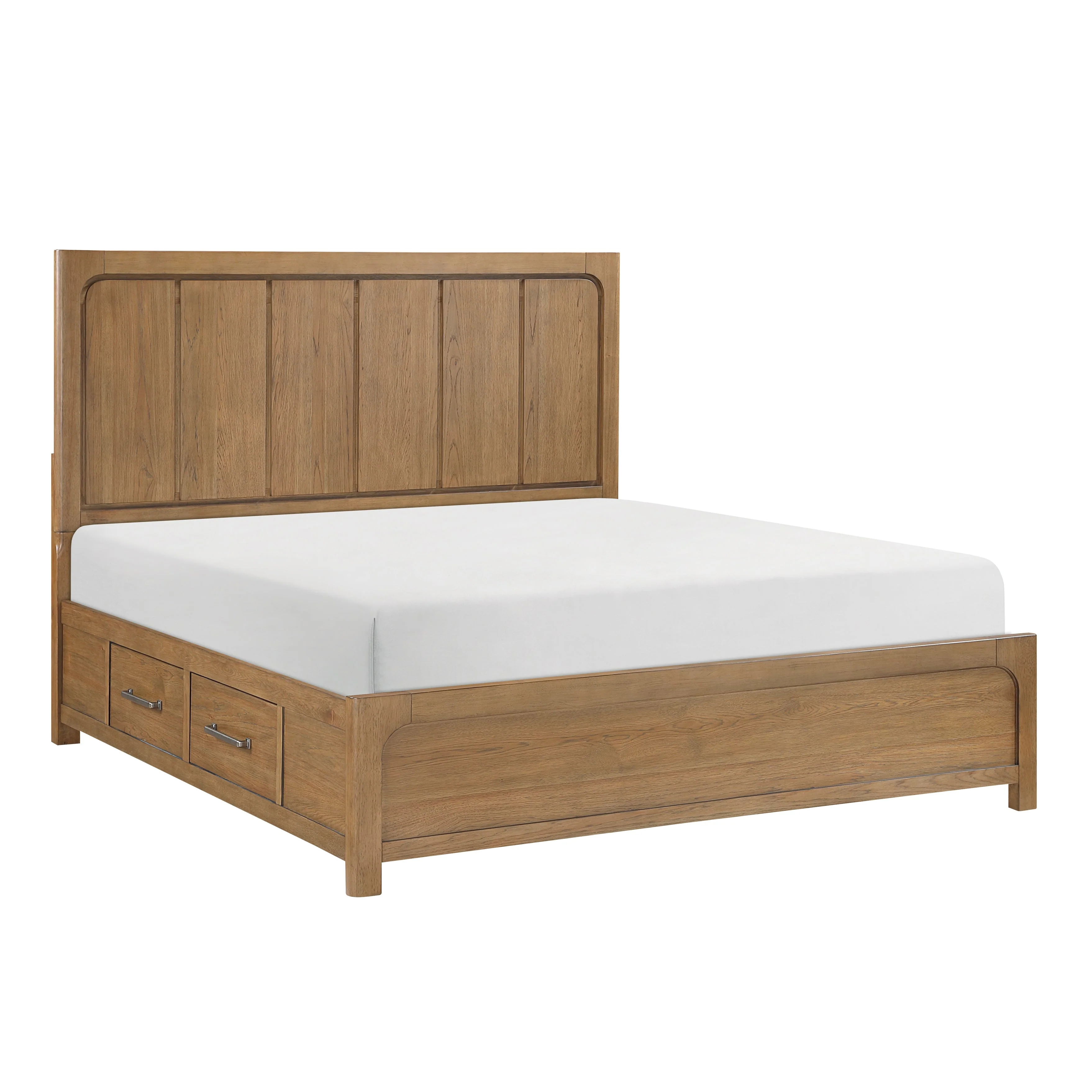 Charlotte Light Brown Storage Platform Bedroom Set - Image 3