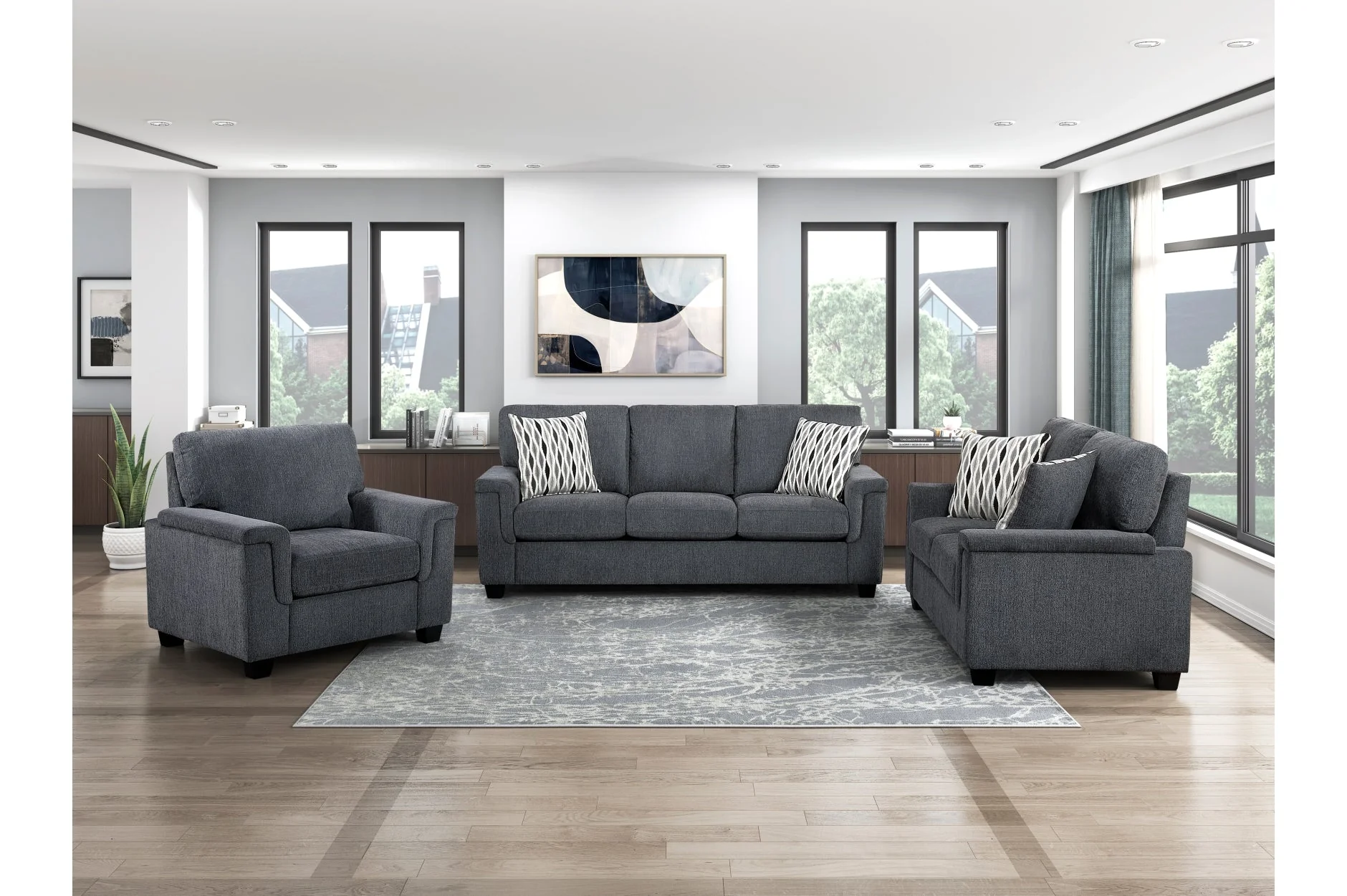 Chelsea Dark Gray Sofa - Image 6