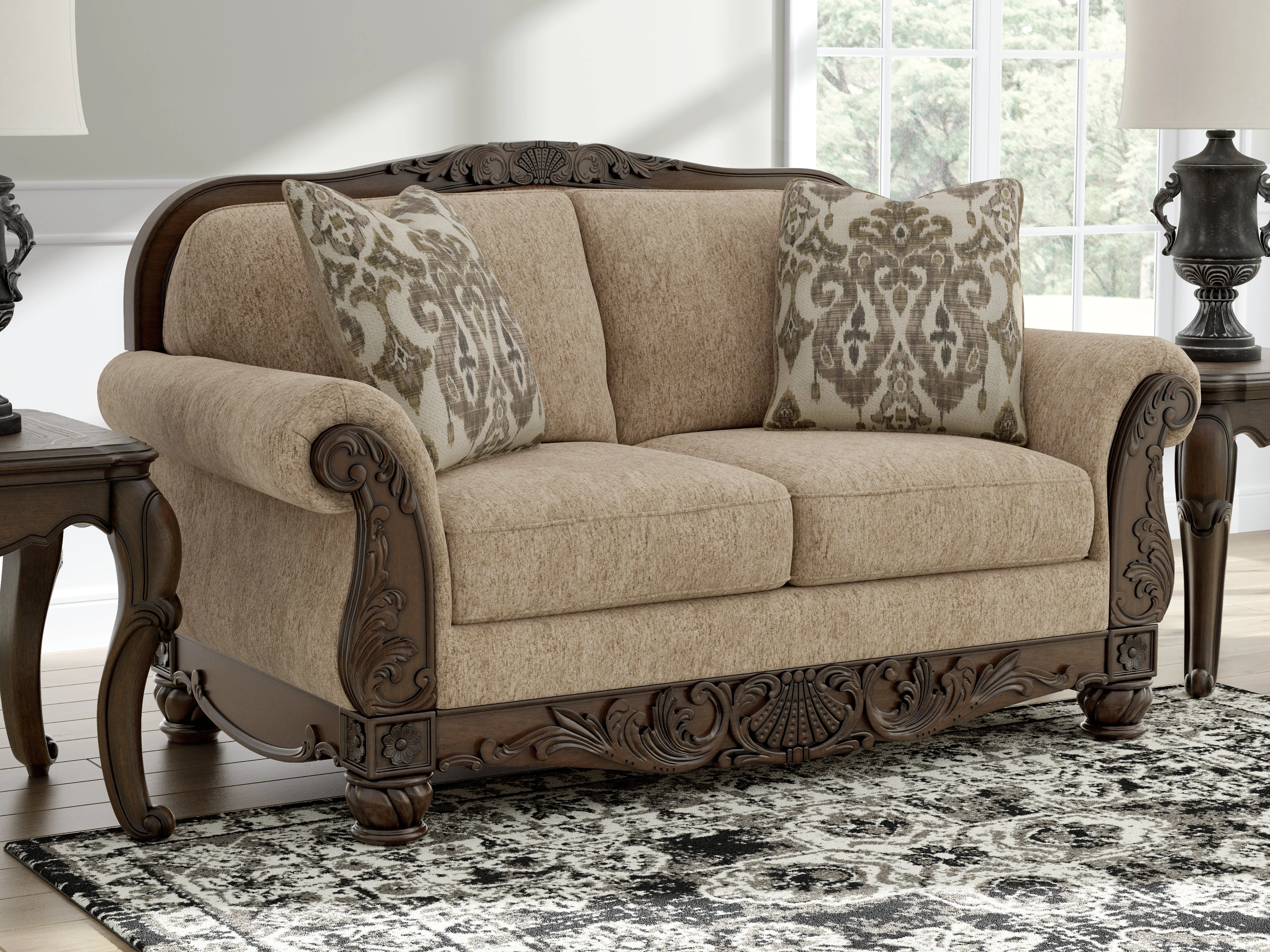 Chelsworth Golden Sofa and Loveseat - Image 4