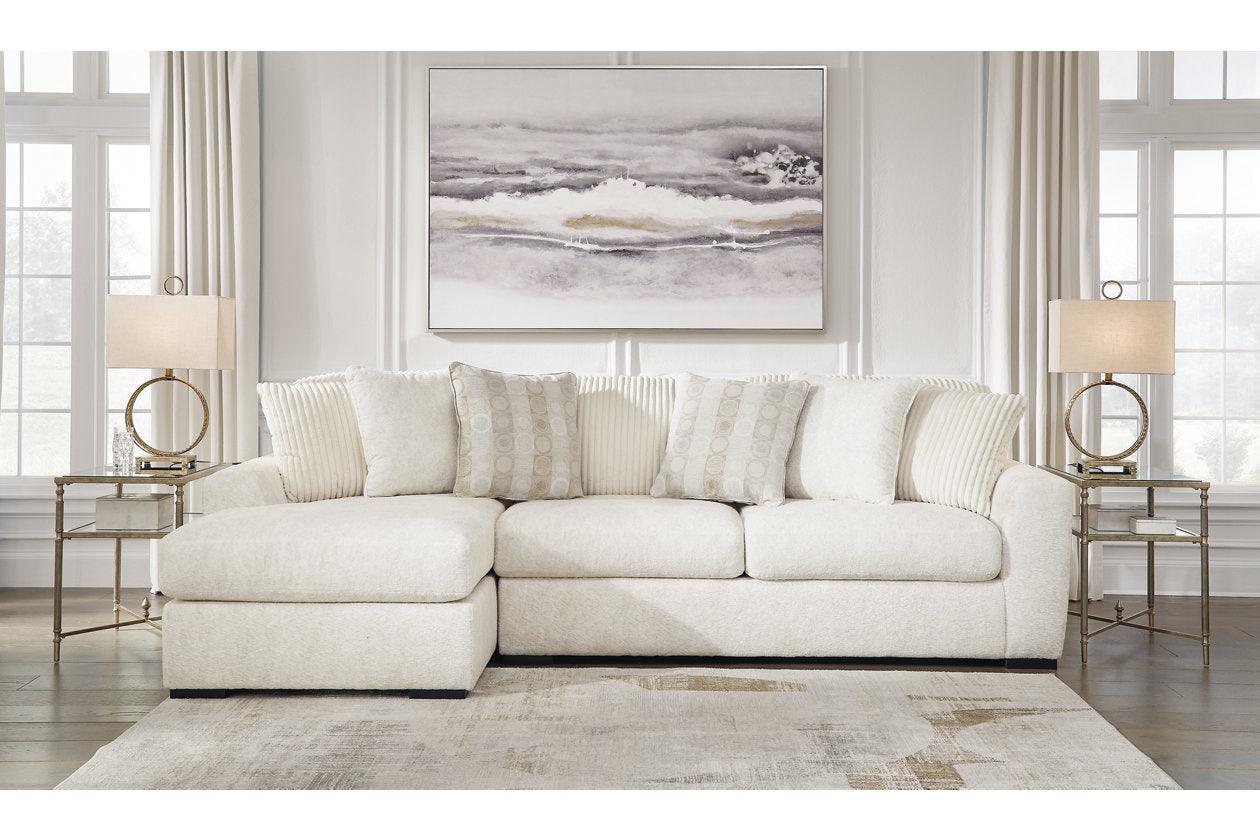 Chessington Ivory 2-Piece Left Arm Facing (LAF) Chaise Sectional