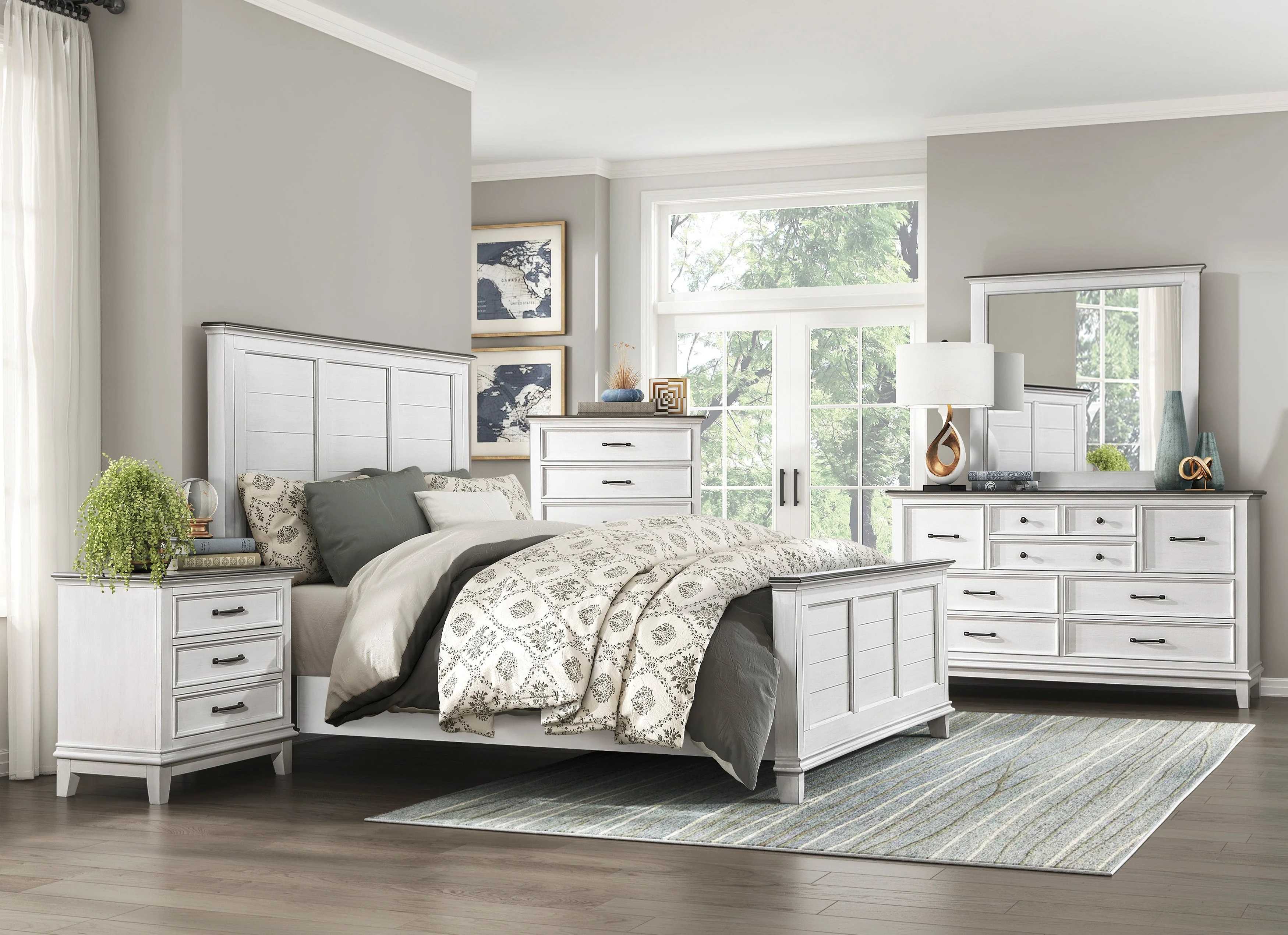 Chesterton Two-tone Panel Bedroom Set
