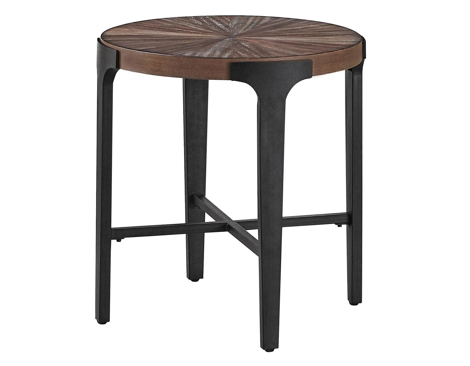 Chevron 22-inch Round End Table - Image 4