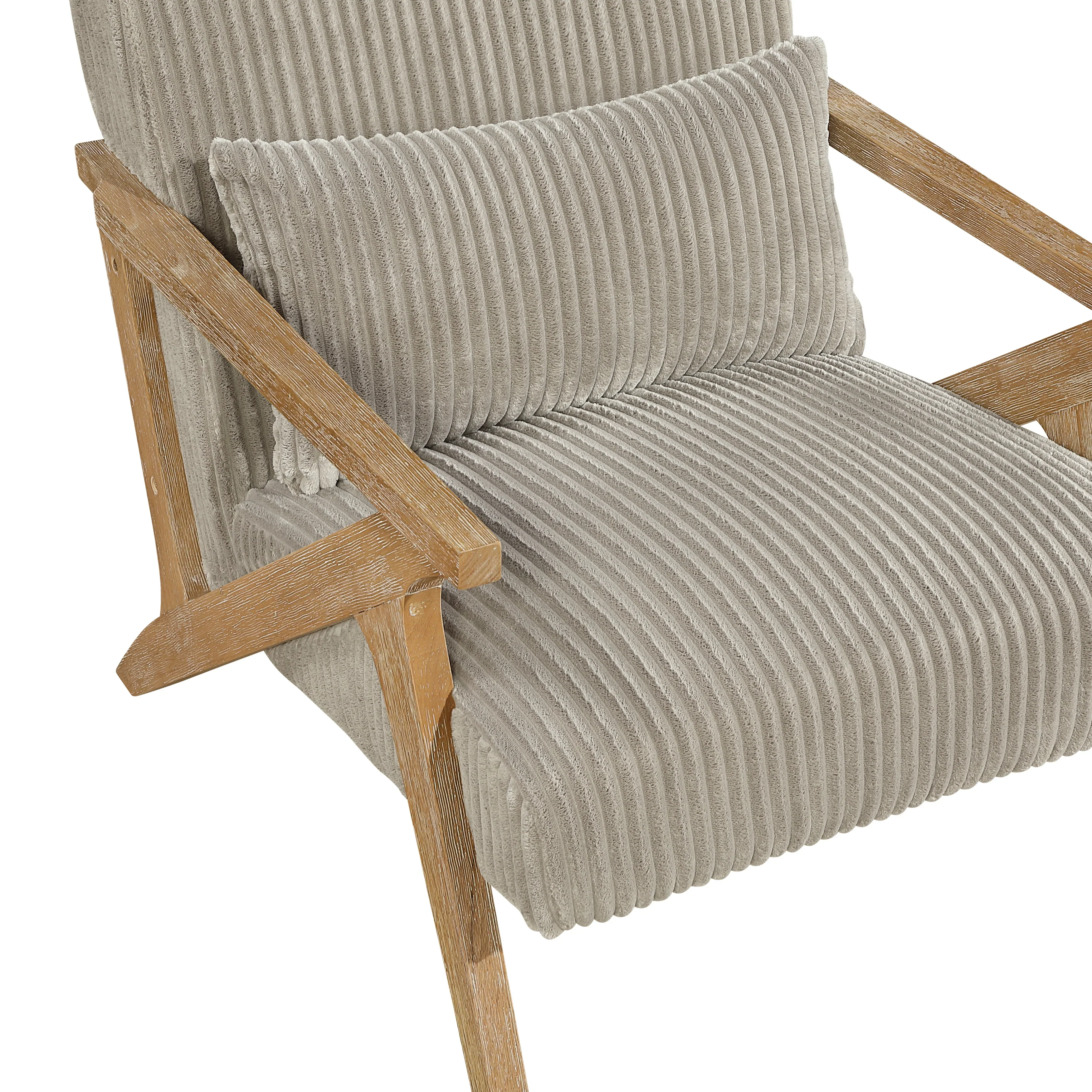 Chevron Taupe Accent Chair - Image 5