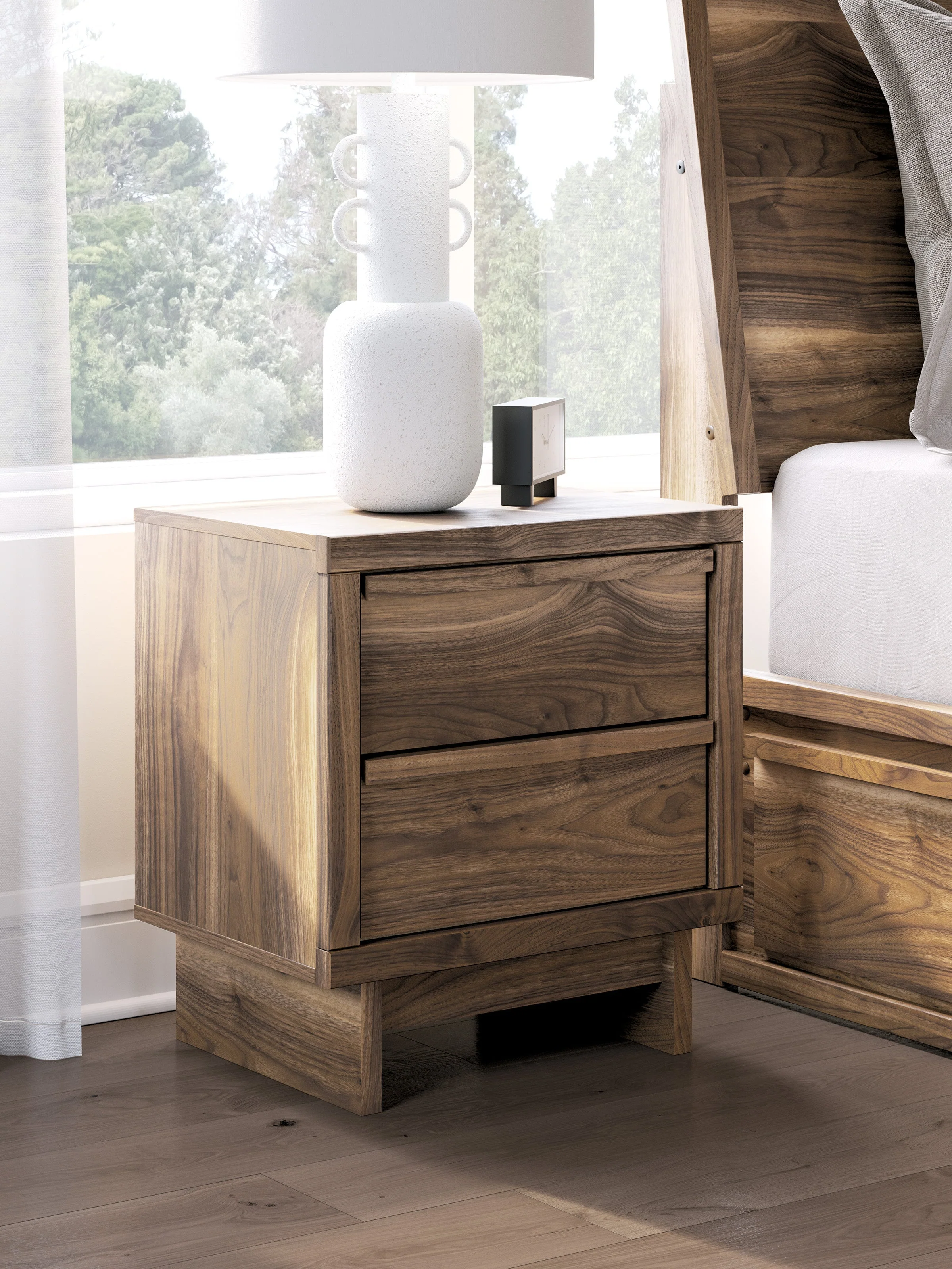 Chirason Brown Storage Panel Bedroom Set with 2 One-Side Drawers - Image 10