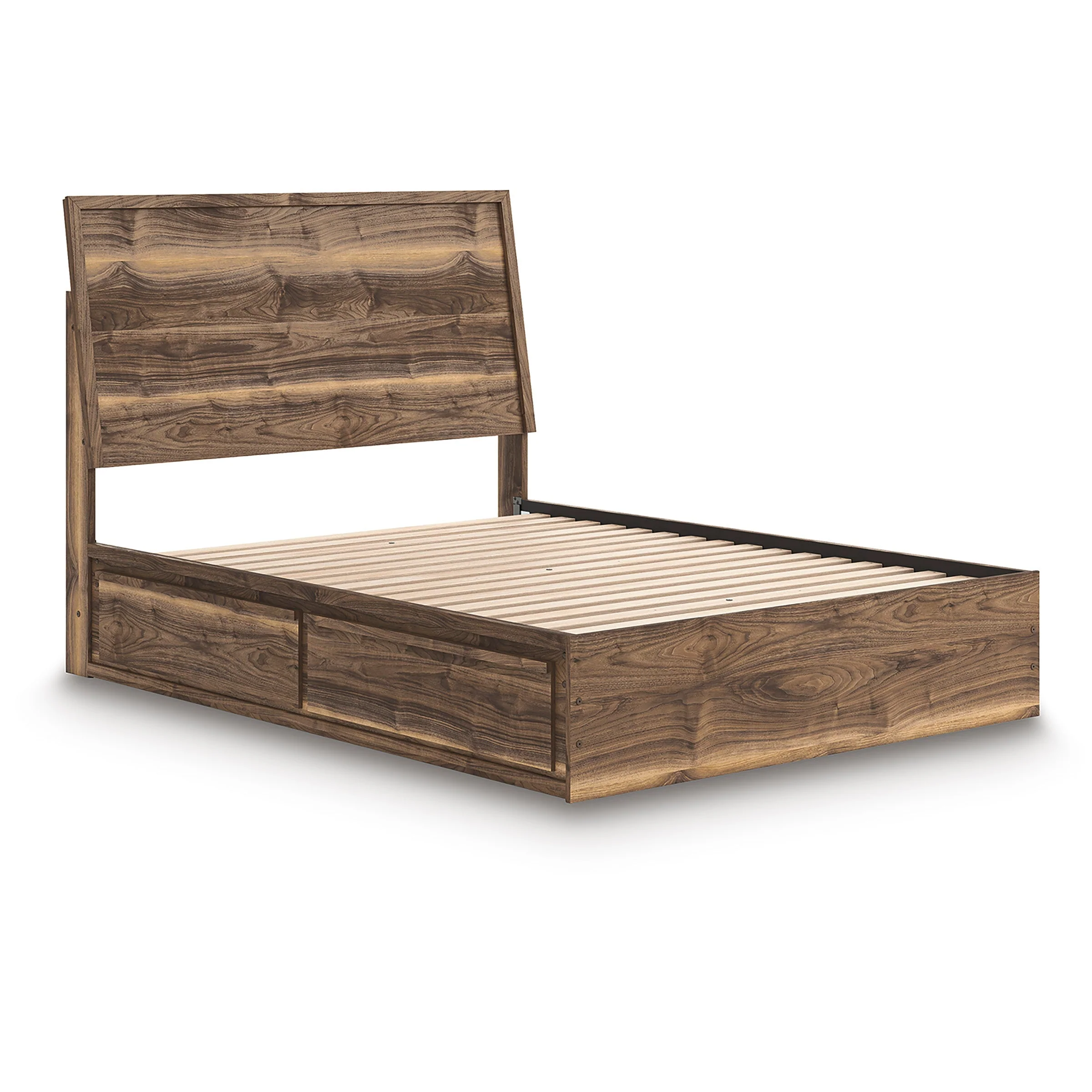 Chirason Brown Storage Panel Bedroom Set with 2 One-Side Drawers - Image 3