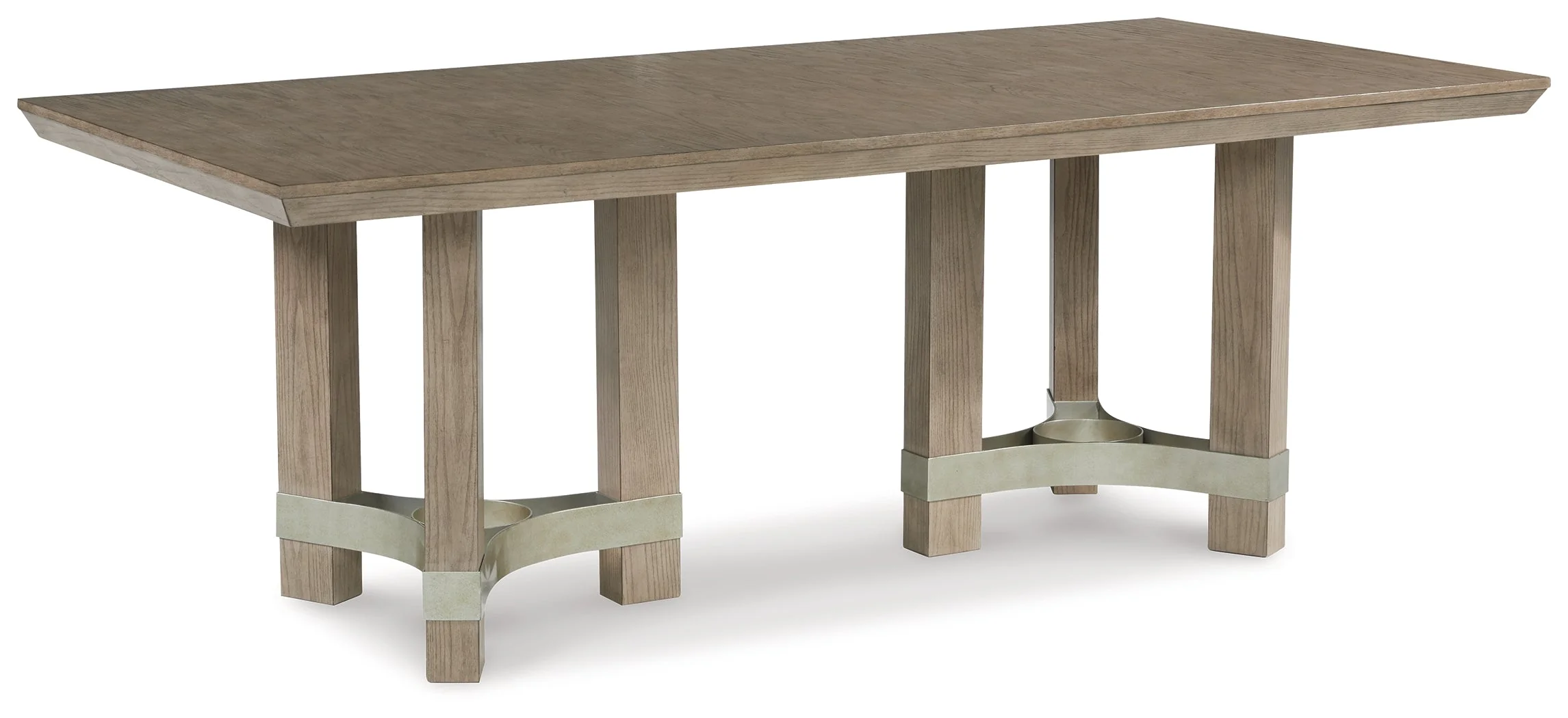Chrestner Gray Dining Table with 6 Chairs - Image 6