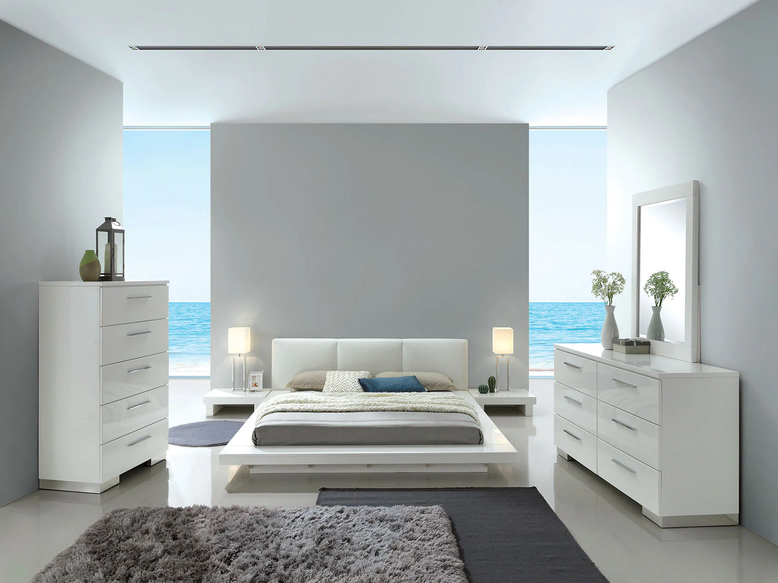 Christie White California King Bed - Image 3
