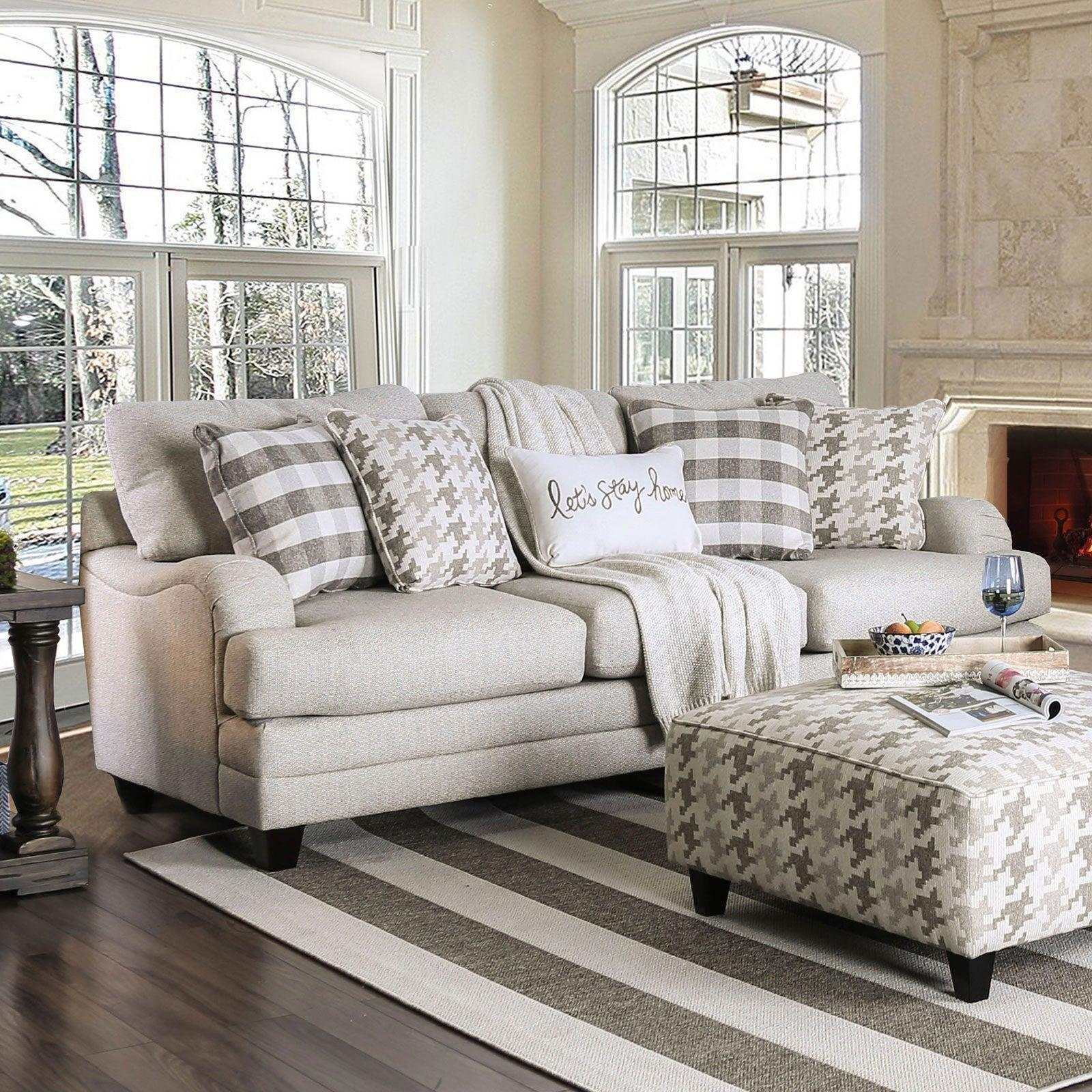Christine Light Gray Stationary Sofa & Loveseat - Image 2